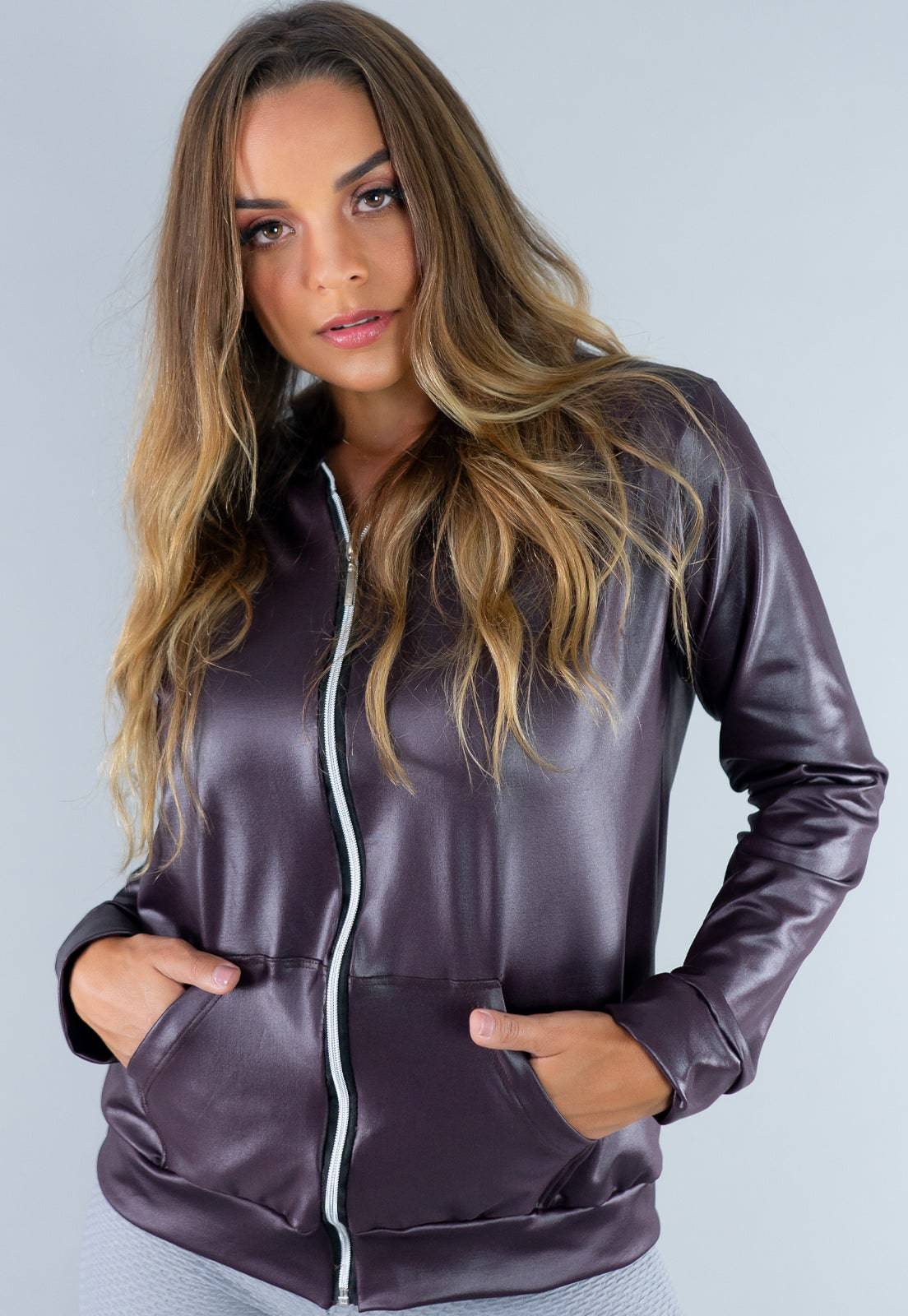 Casaco Jaqueta Cirrê Azul - MVB MODAS