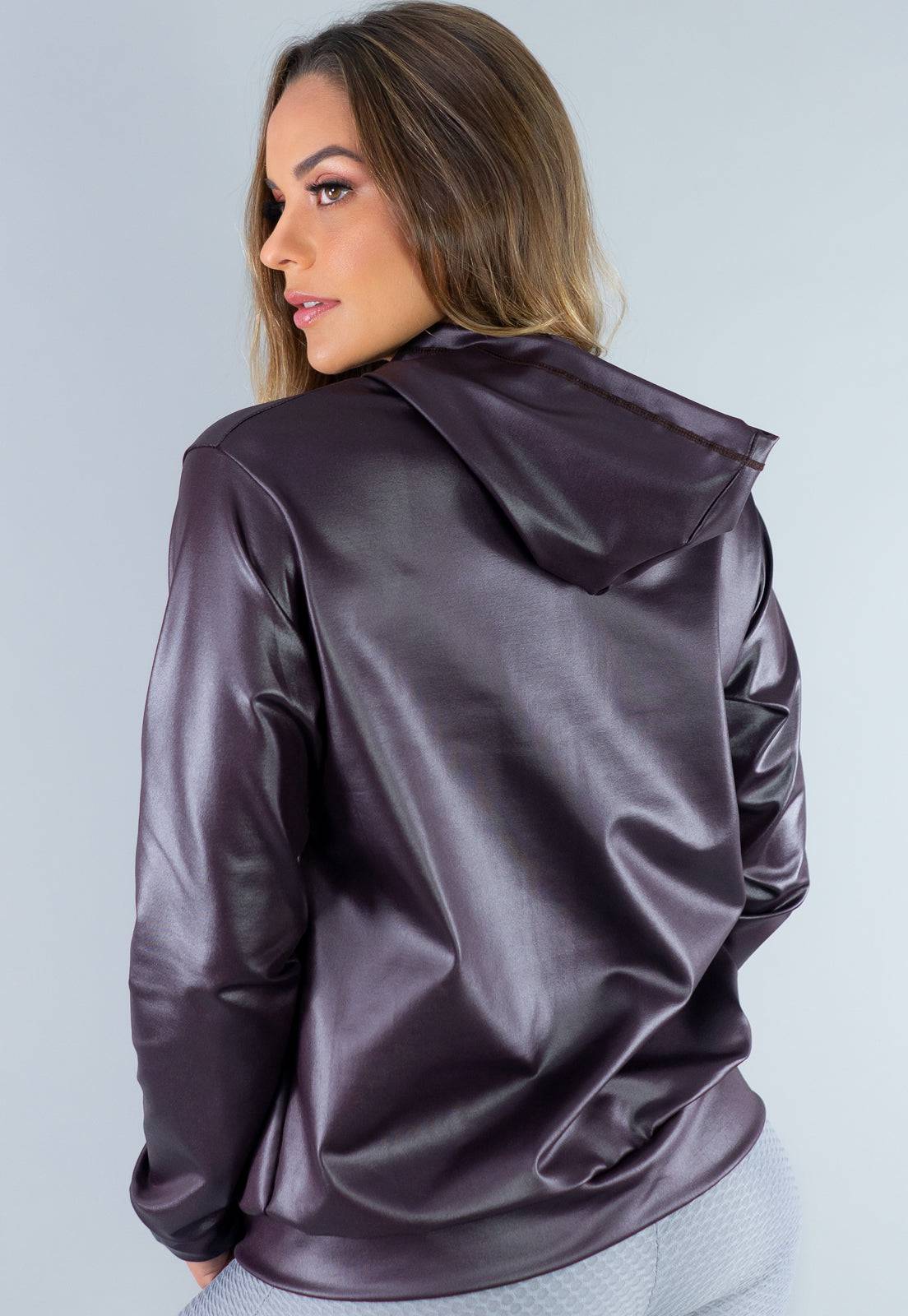 Casaco Jaqueta Cirrê Preto - MVB MODAS