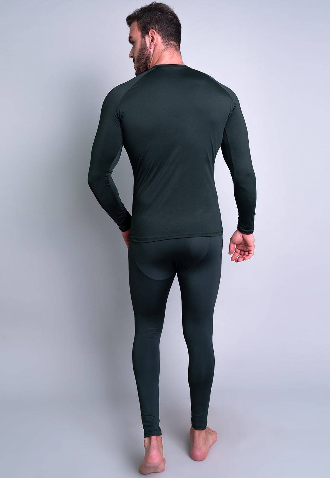 Conjunto Masculino Segunda Pele Térmica Proteção Uv 50+ Azul - MVB MODAS