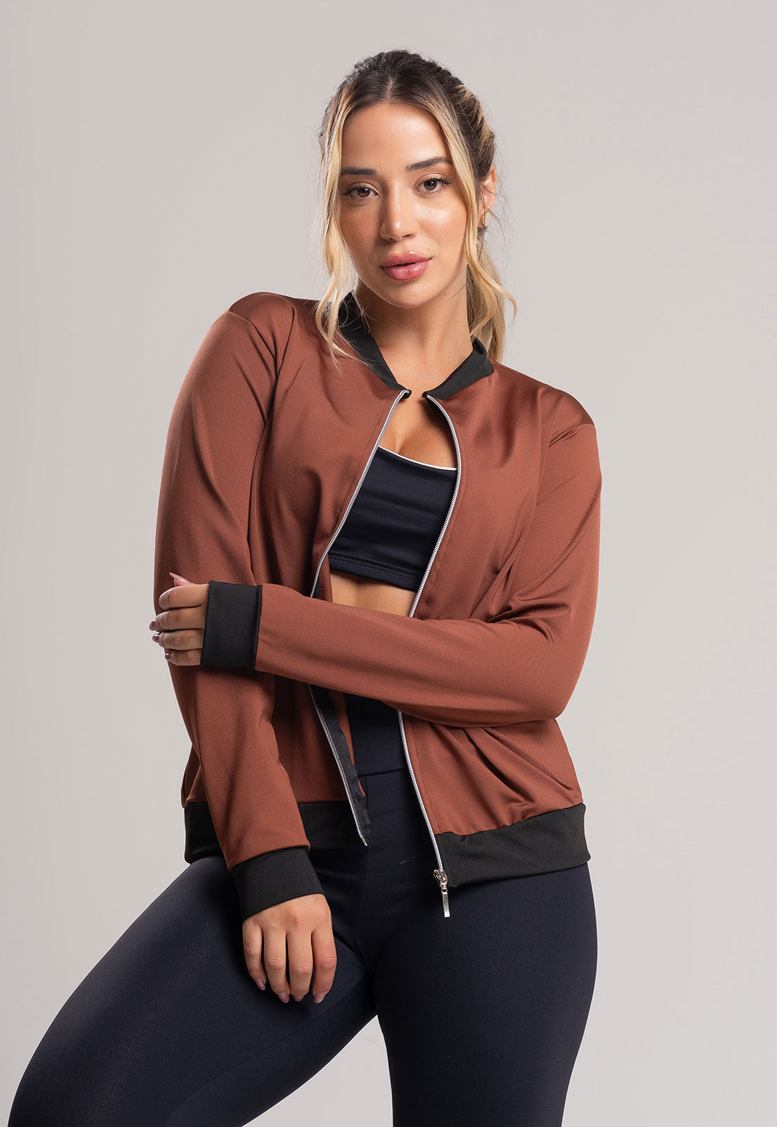 Casaco Jaqueta Suplex Feminino Inverno Safari - MVB MODAS