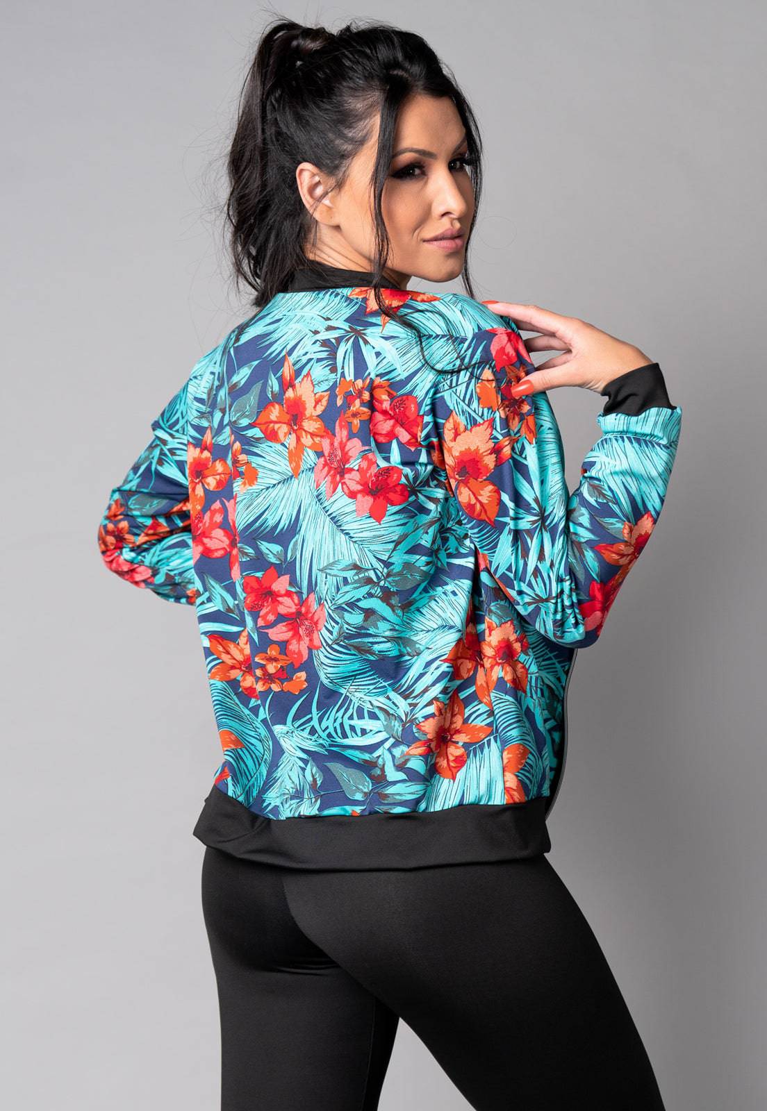 Casaco Jaqueta Suplex Feminino Inverno Preto - MVB MODAS