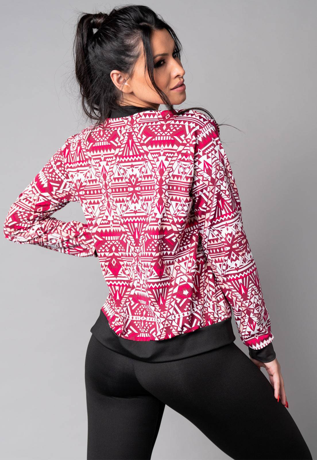 Casaco Jaqueta Suplex Feminino Inverno Rosa - MVB MODAS