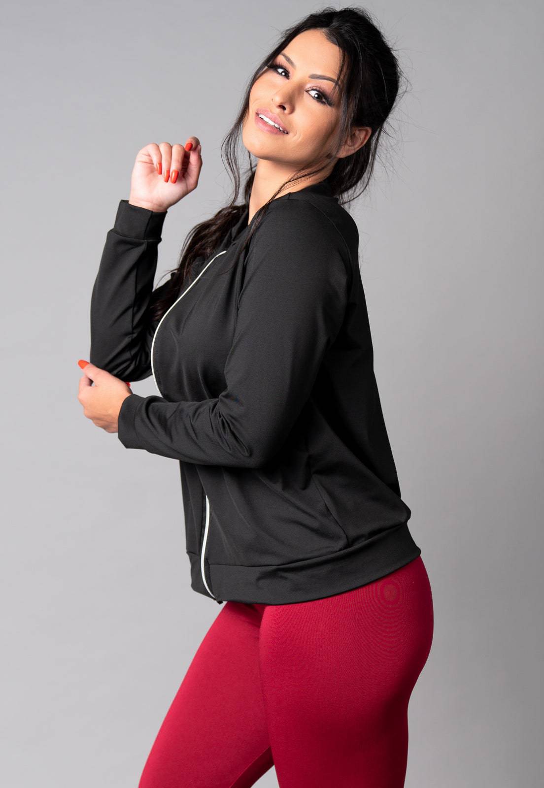 Casaco Jaqueta Suplex Feminino Inverno Flora - MVB MODAS