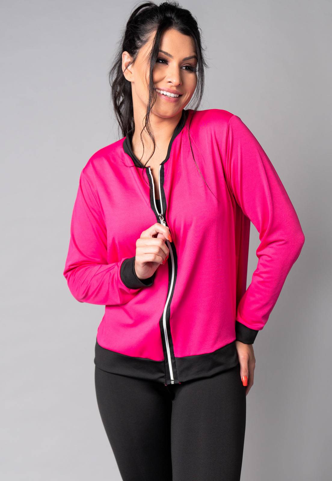 Casaco Jaqueta Suplex Feminino Inverno Flora - MVB MODAS