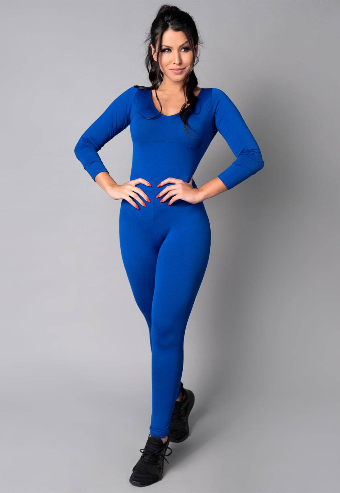 Macacão Longo Manga 3/4 Costa Fechada Mandala - MVB MODAS