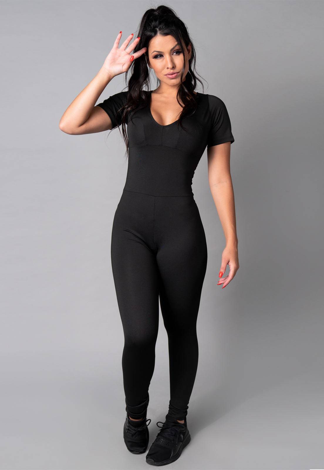 Macacão Longo Manga Curta Costa Fechada Mandala - MVB MODAS