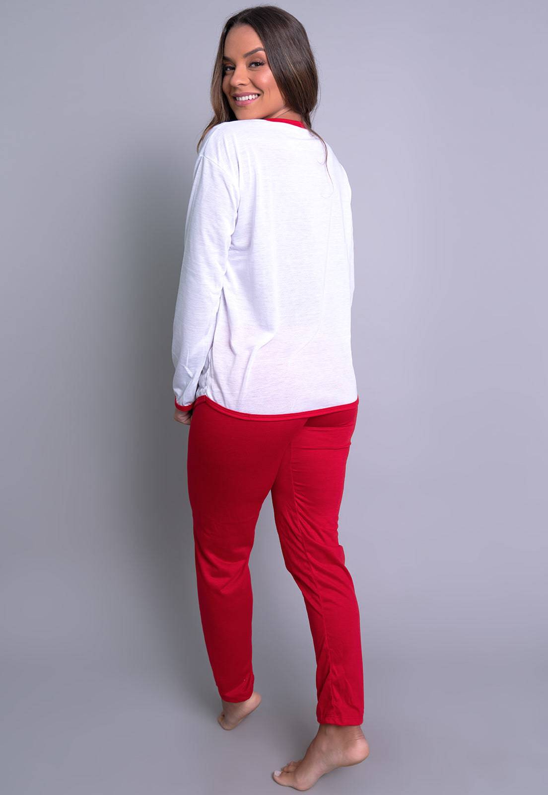 Pijama Longo Manga Comprida Fechado Verde - MVB MODAS