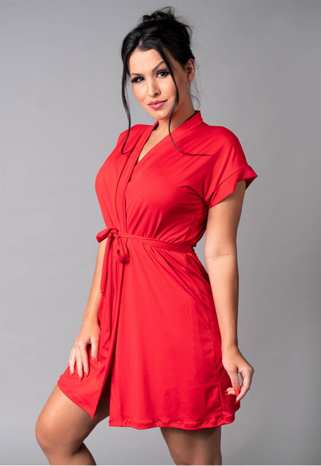 Hobby Roupão Noiva Robe Preto - MVB MODAS