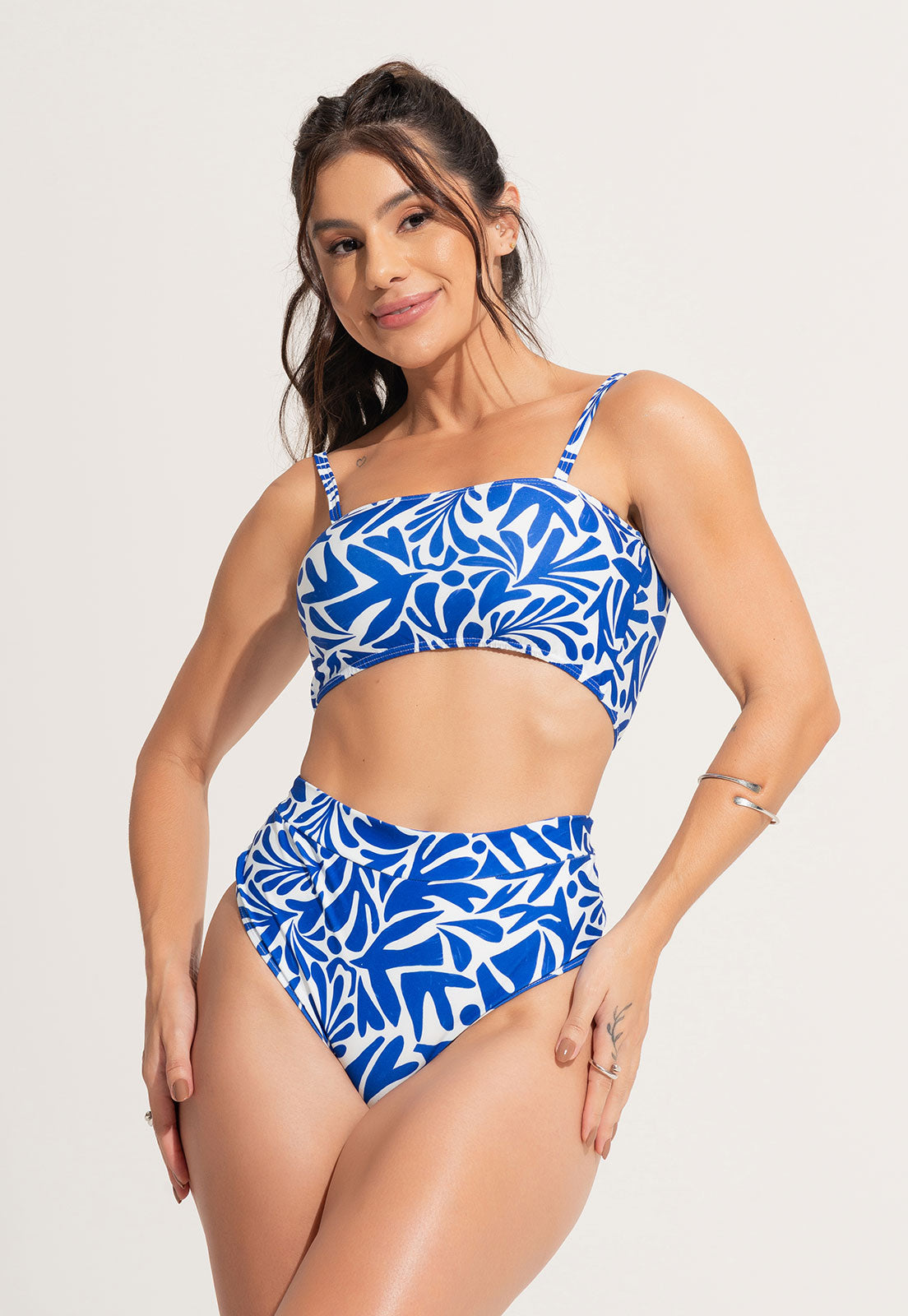 Biquíni Top Faixa Hot Pants Água - MVB MODAS