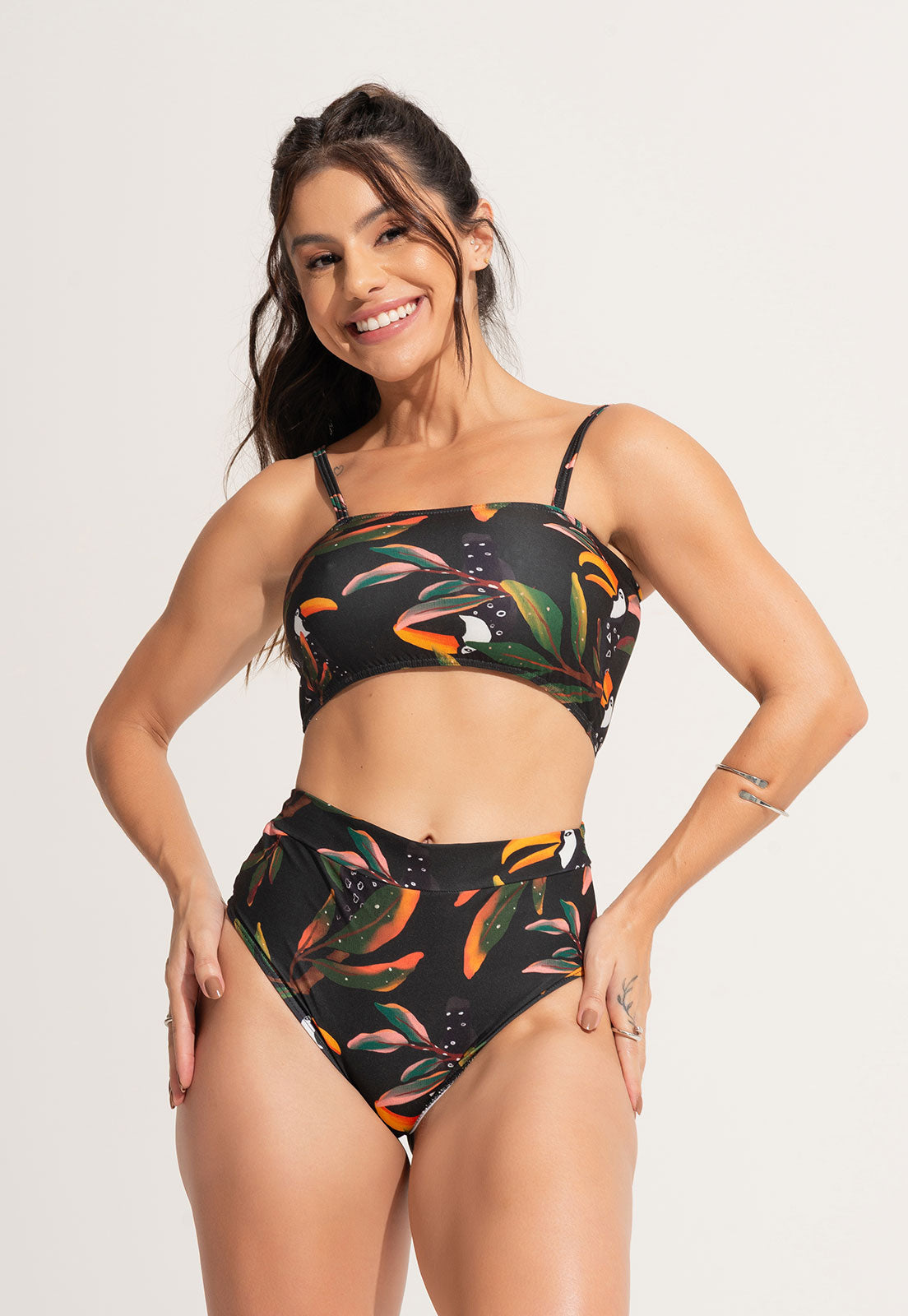 Biquíni Top Faixa Hot Pants Água - MVB MODAS