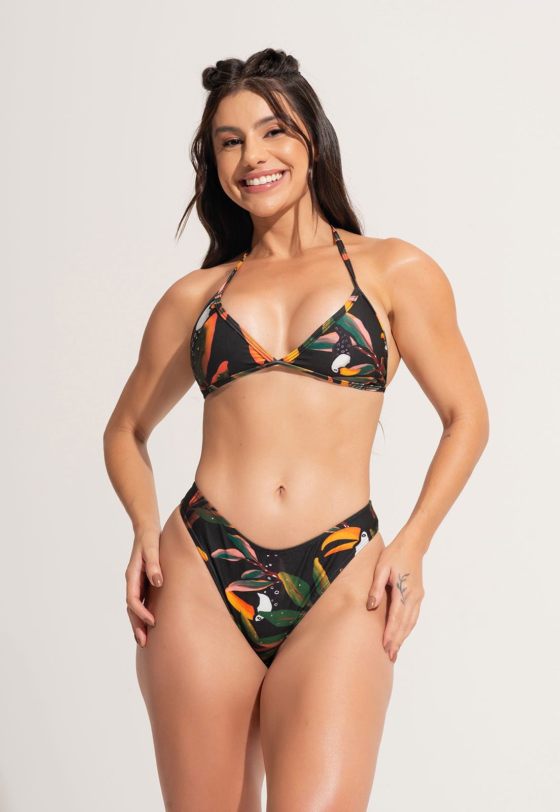 Biquíni Cortininha Aviador Fio Duplo Água - MVB MODAS