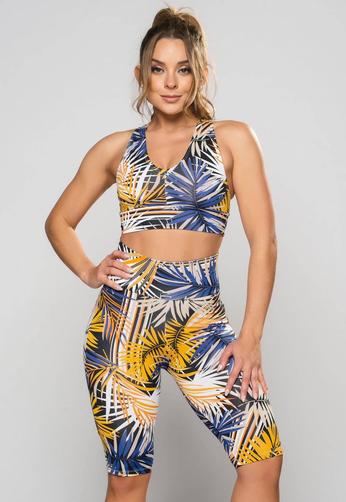 Bermuda Ciclista Feminina Estampada Mandala - MVB MODAS