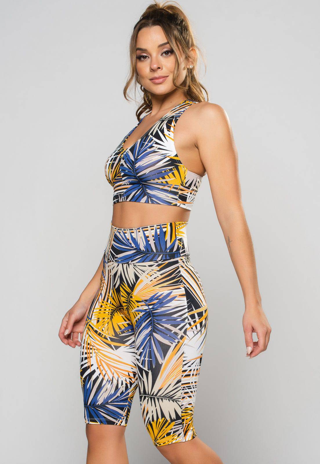 Bermuda Ciclista Feminina Estampada Mandala - MVB MODAS