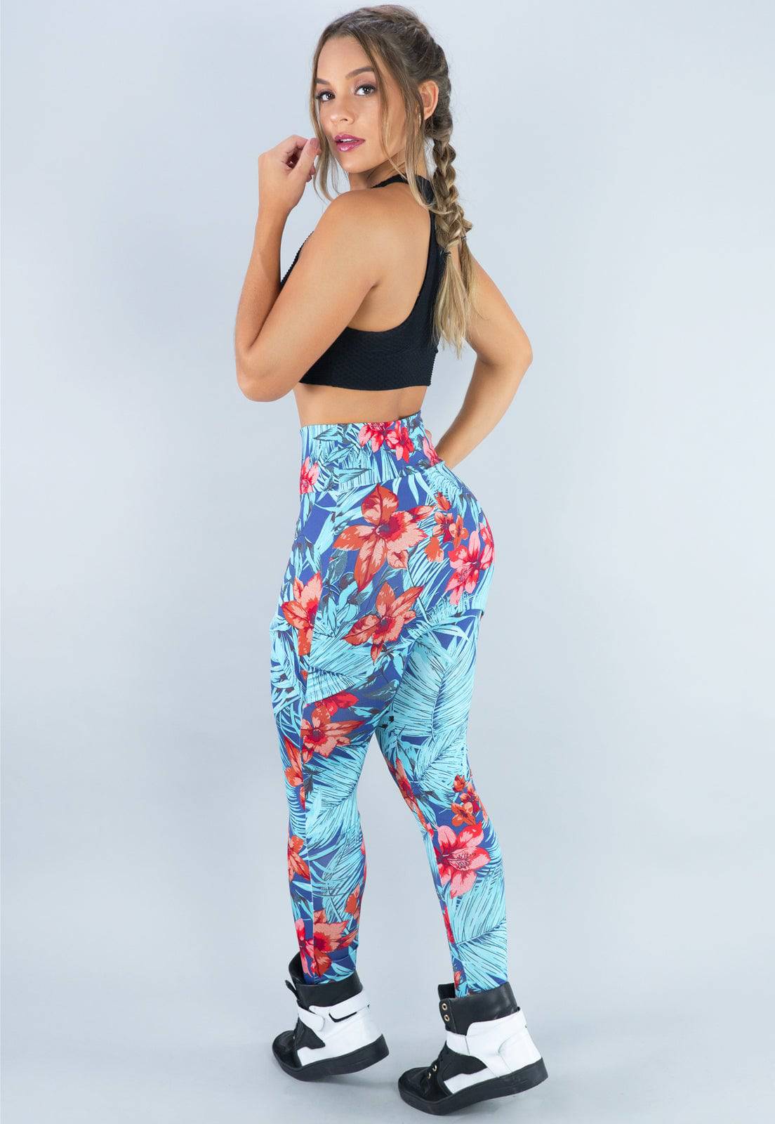 Calça Legging Suplex Saia Tapa Bumbum Mandala - MVB MODAS