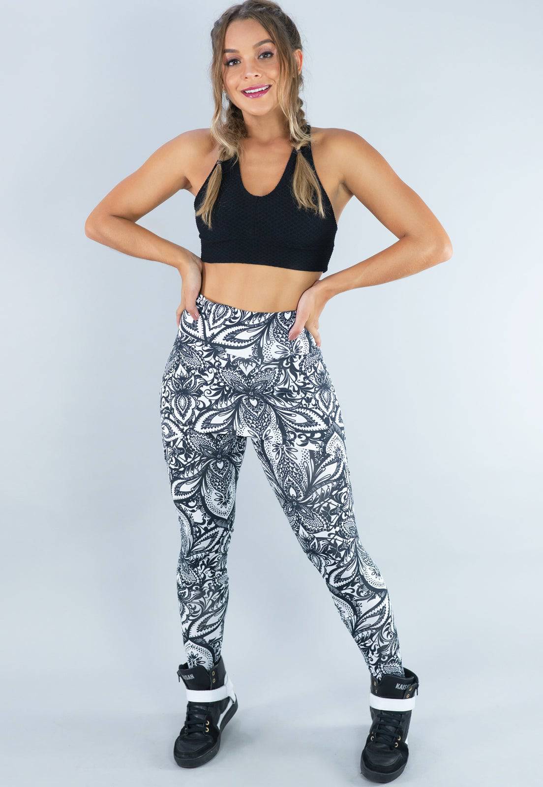 Calça Legging Suplex Saia Tapa Bumbum Mandala - MVB MODAS