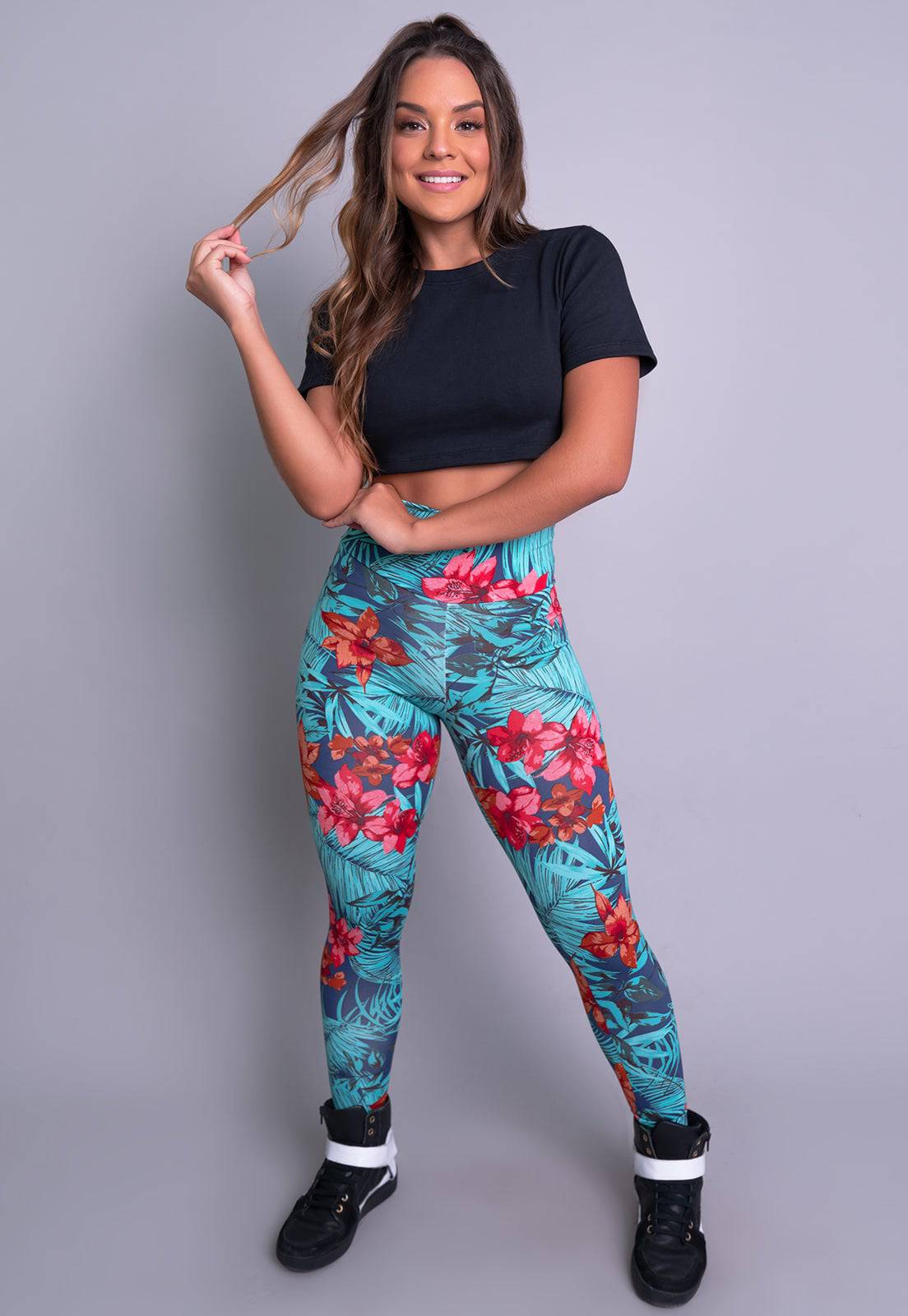 Calça Legging Cintura Alta Mandala - MVB MODAS