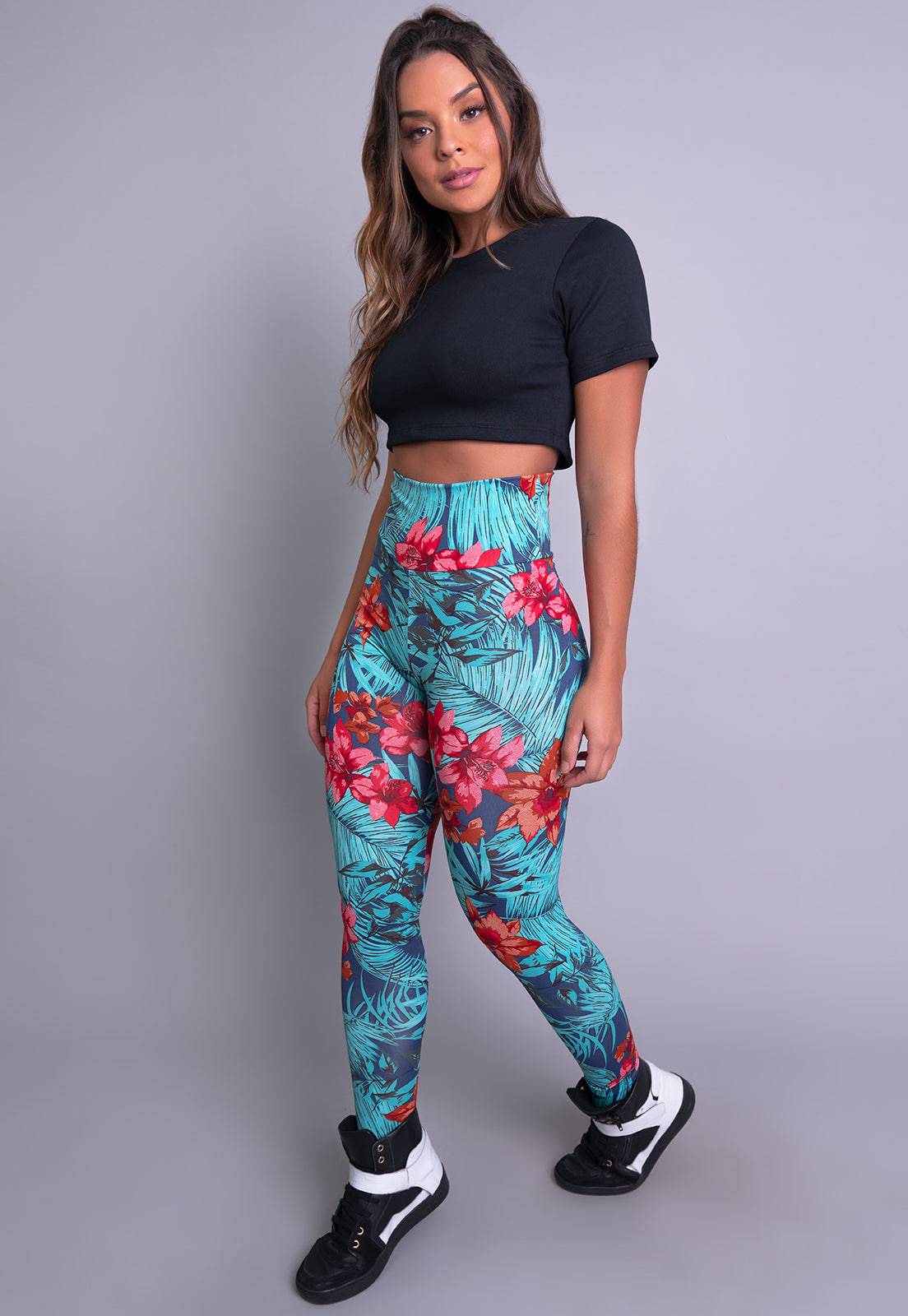 Calça Legging Cintura Alta Mandala - MVB MODAS