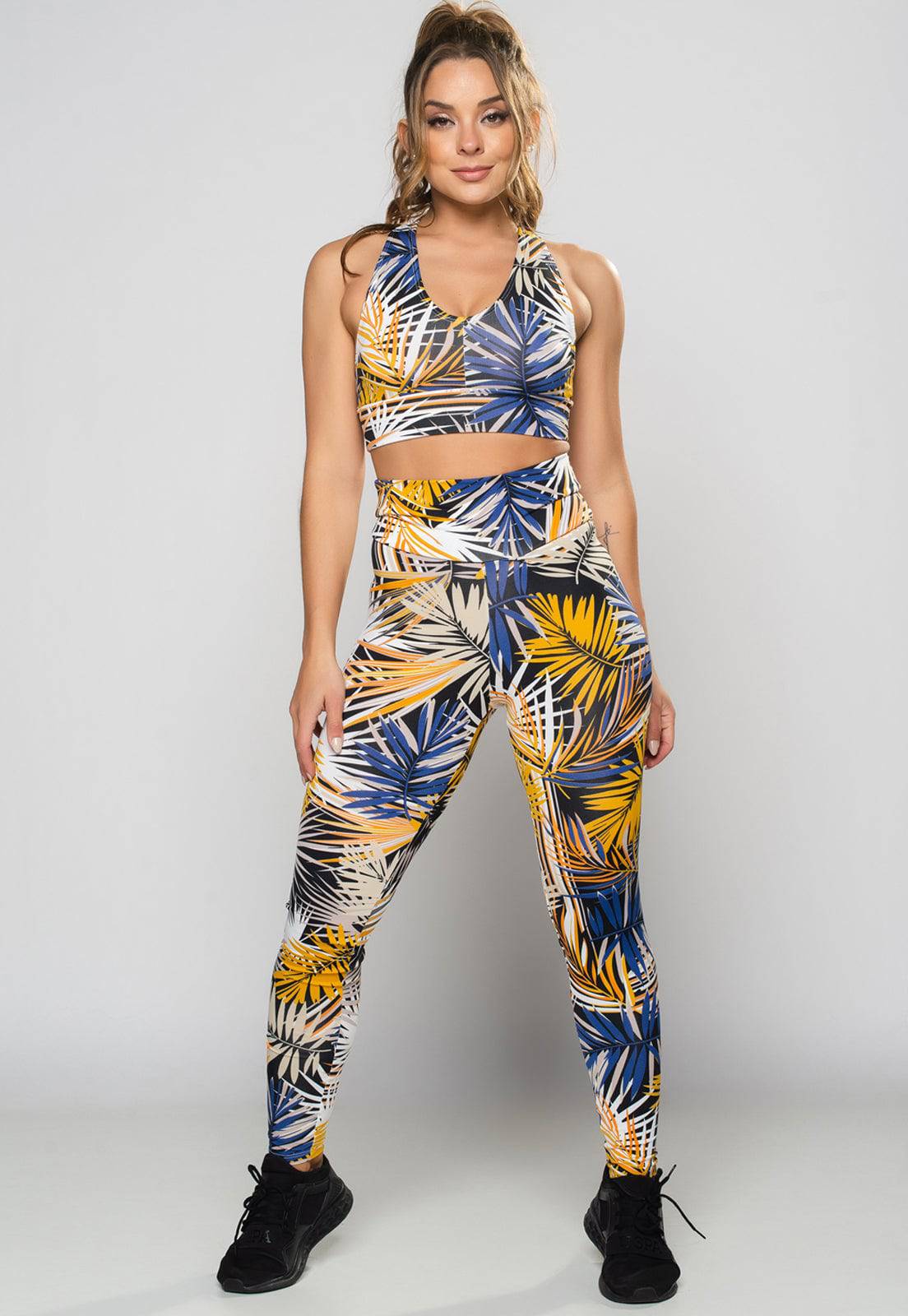 Calça Legging Cintura Alta Mandala - MVB MODAS