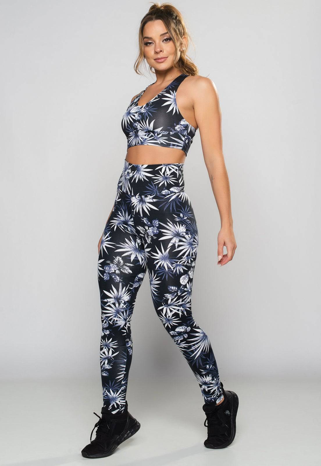 Calça Legging Cintura Alta Mandala - MVB MODAS