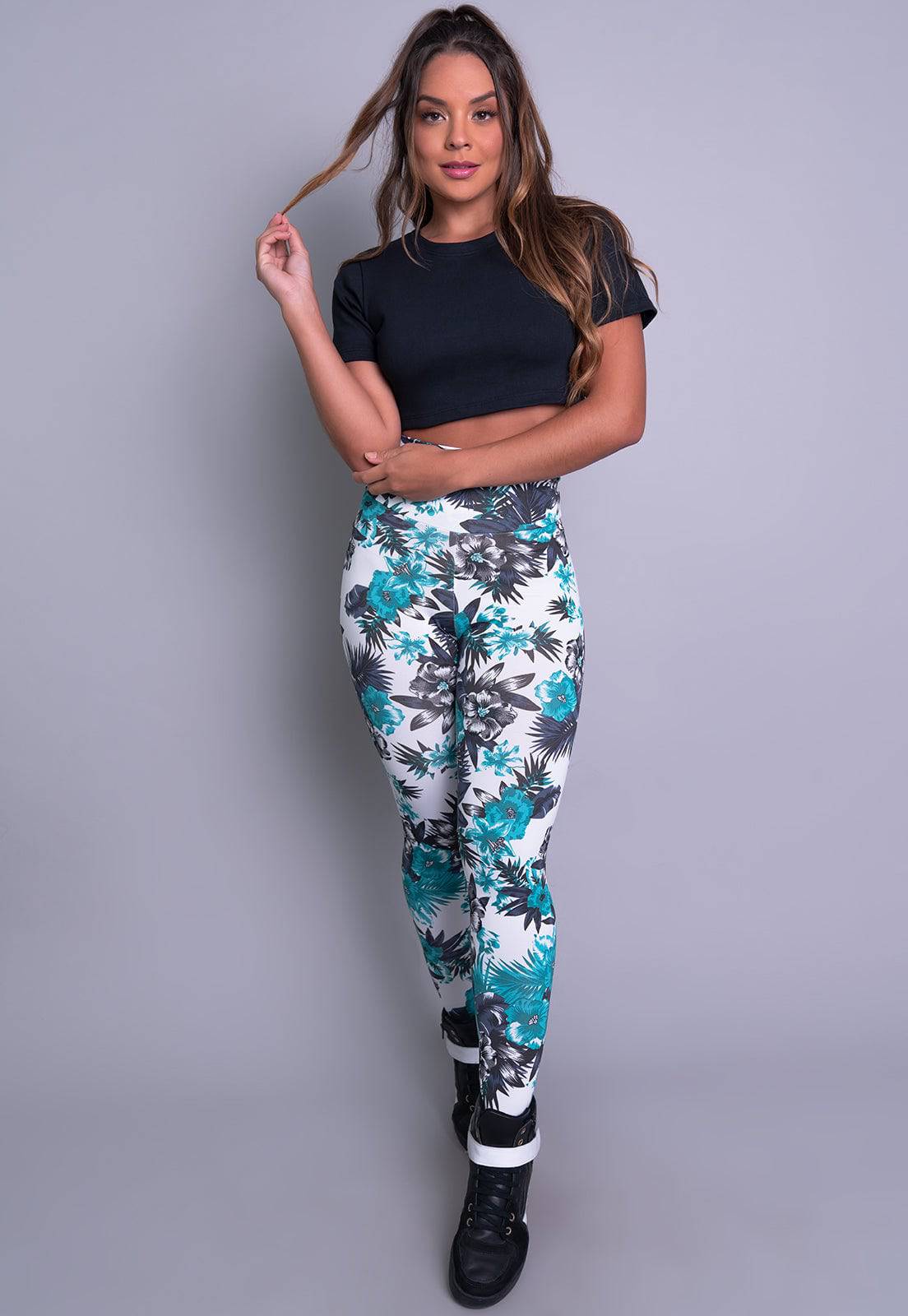 Calça Legging Cintura Alta Mandala - MVB MODAS