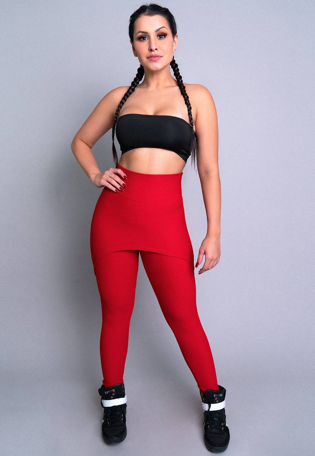 Calça Legging Bolha Saia Tapa Bumbum Cinza - MVB MODAS