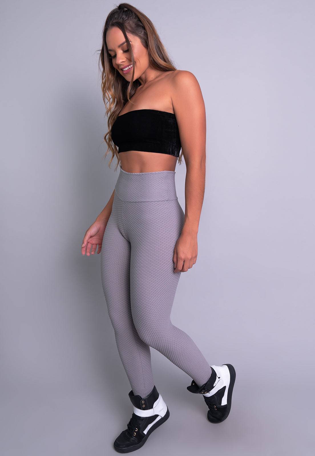 Calça Legging Bolha Cintura Alta Vermelho - MVB MODAS