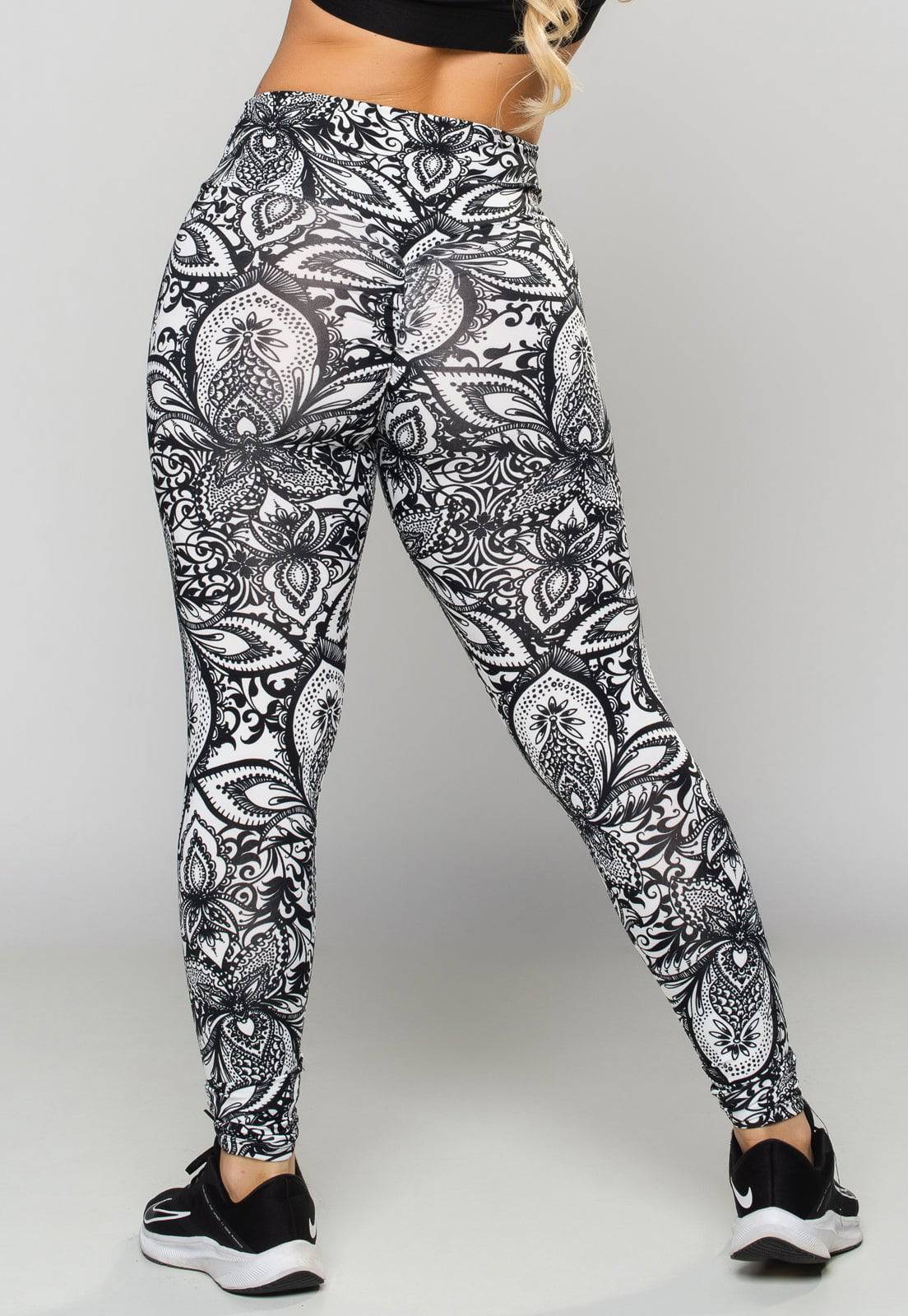 Calça Legging Empina Bumbum Suplex Mandala - MVB MODAS