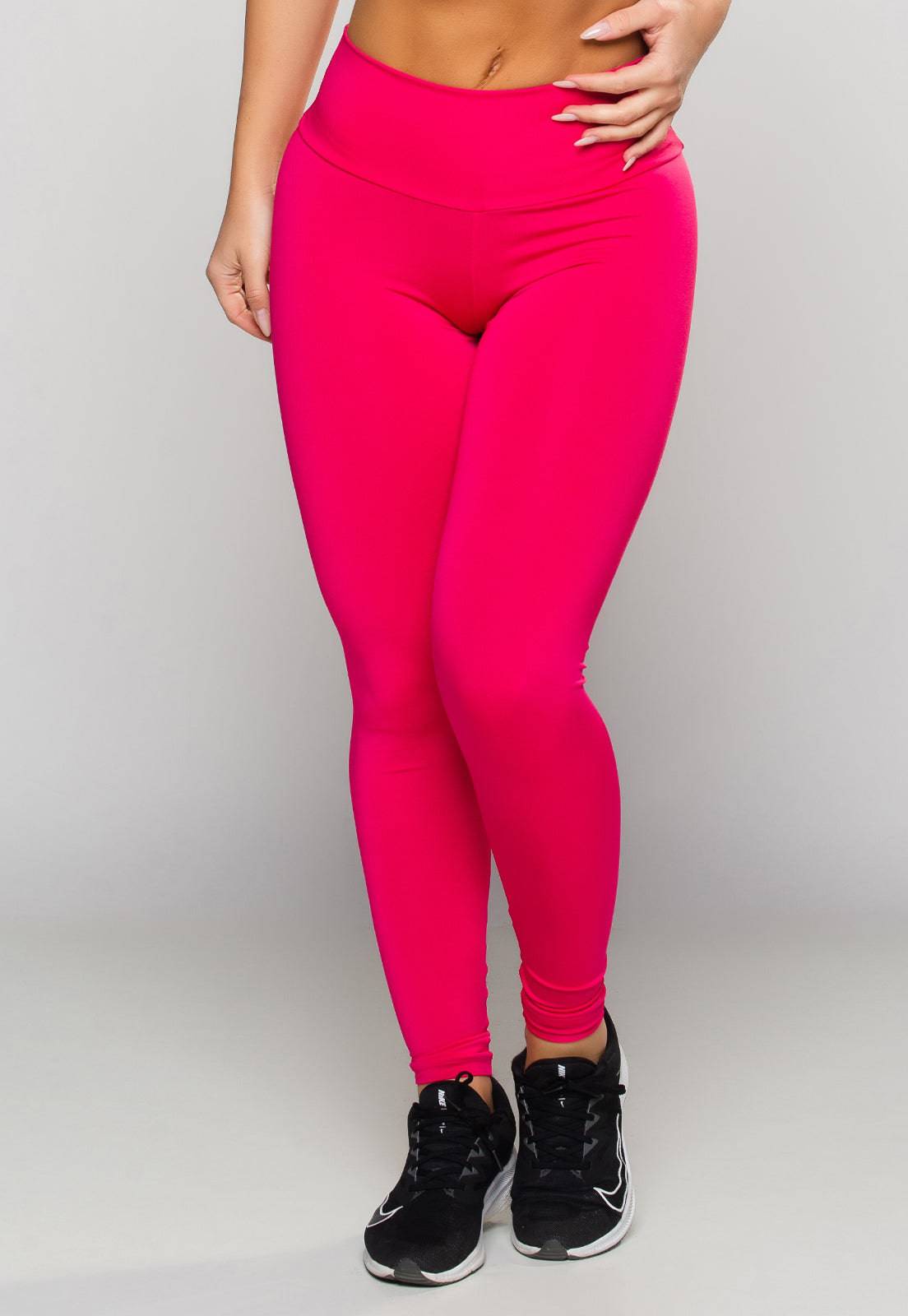 Calça Legging Empina Bumbum Suplex Rosa - MVB MODAS