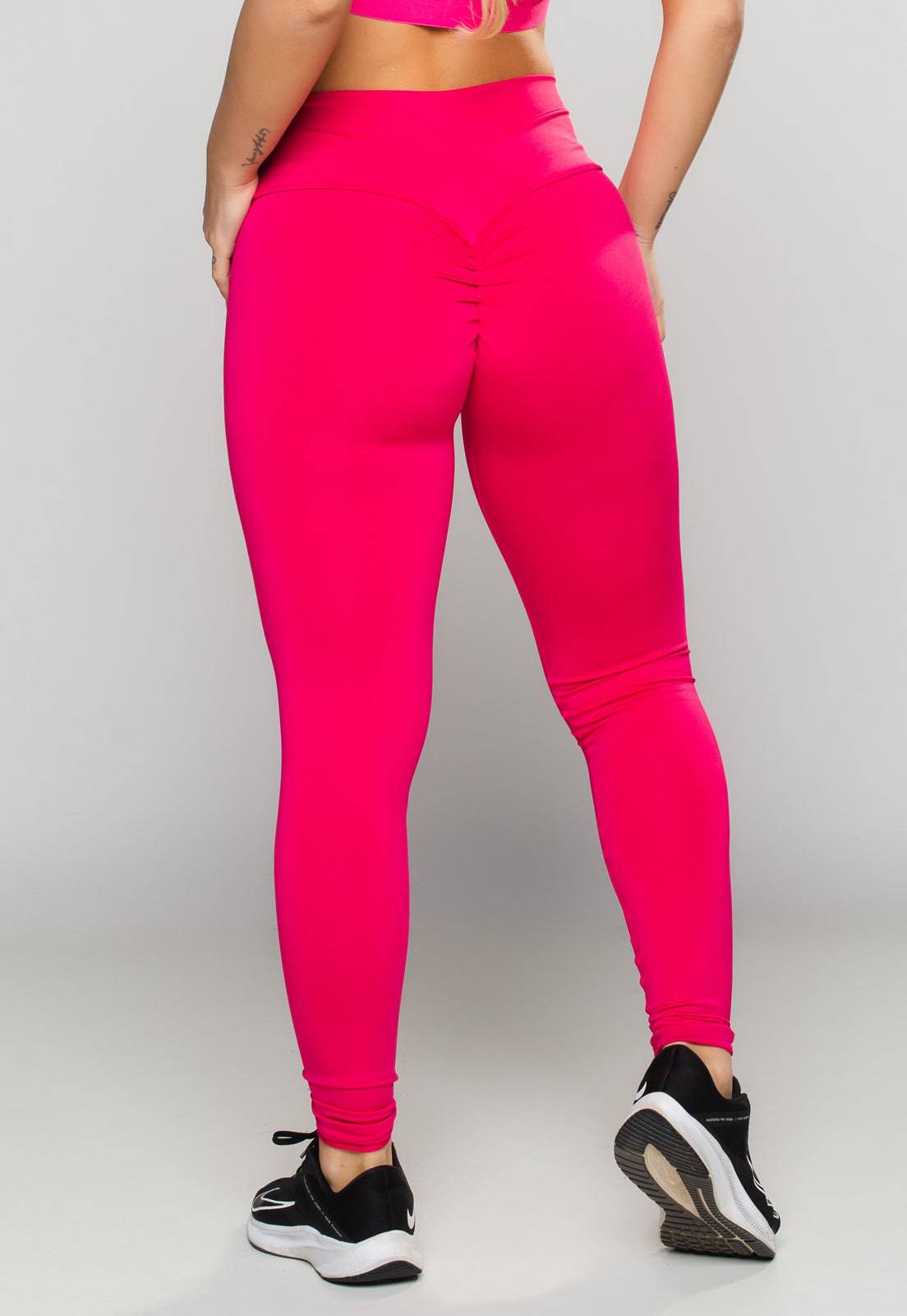 Calça Legging Empina Bumbum Suplex Rosa - MVB MODAS