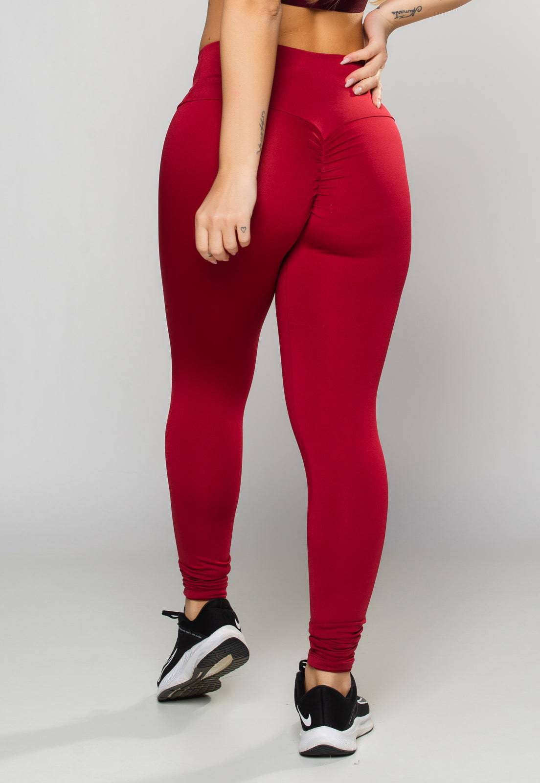 Calça Legging Empina Bumbum Suplex Vinho - MVB MODAS