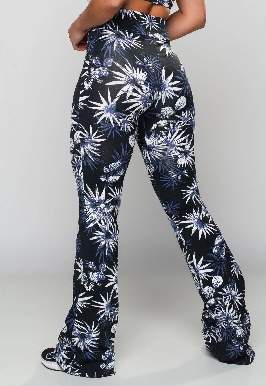 Calça Flare Pantalona Cintura Alta Mandala - MVB MODAS