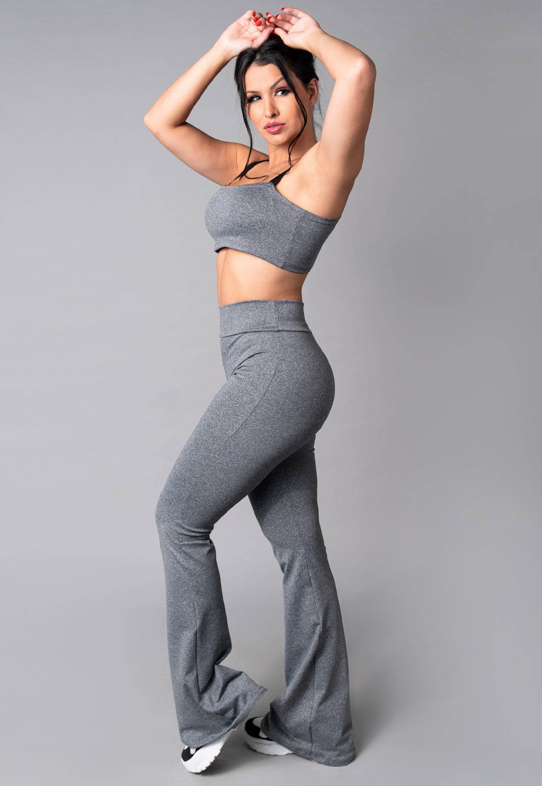 Calça Flare Pantalona Cintura Alta Mandala - MVB MODAS