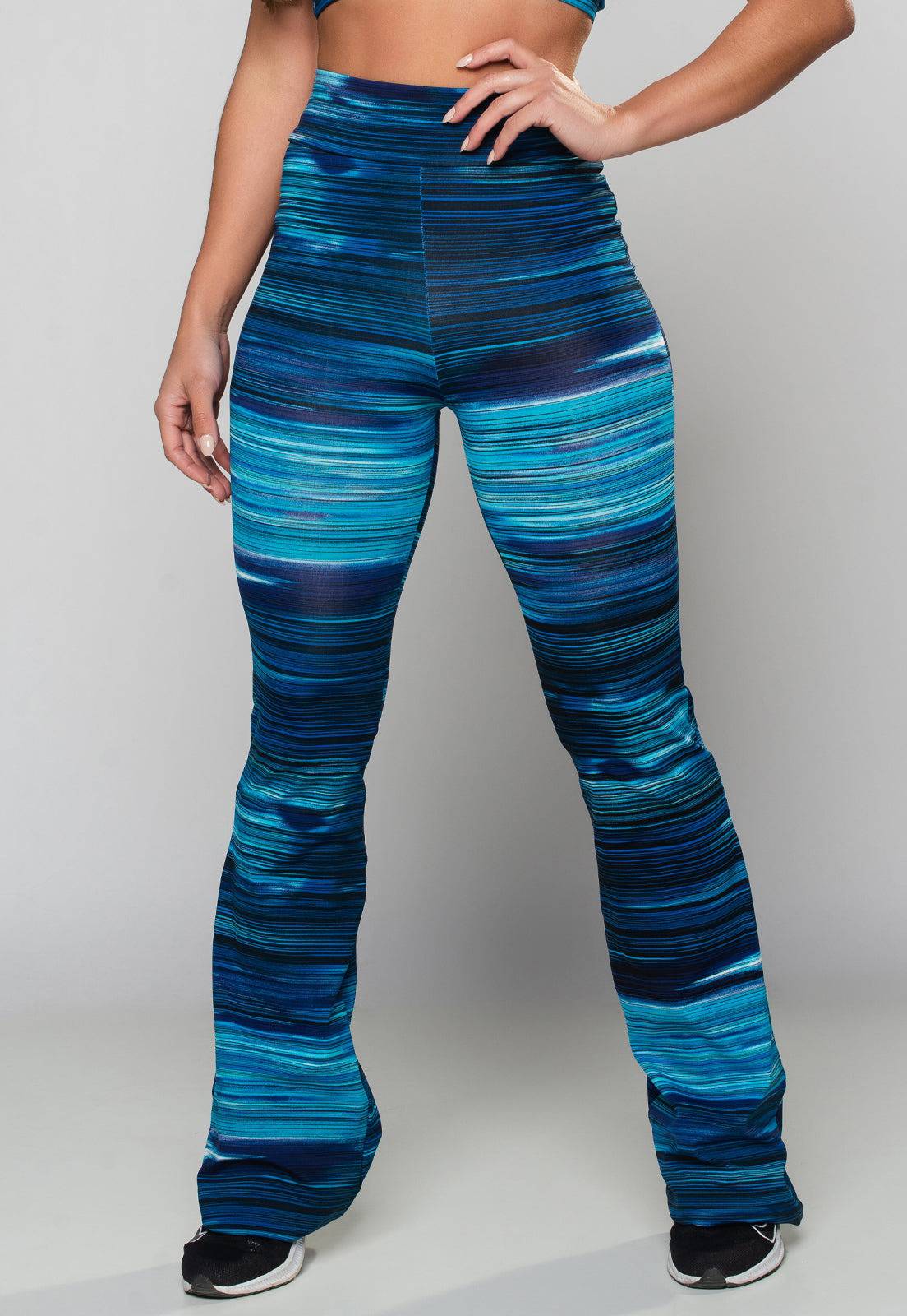 Calça Flare Pantalona Cintura Alta Mandala - MVB MODAS