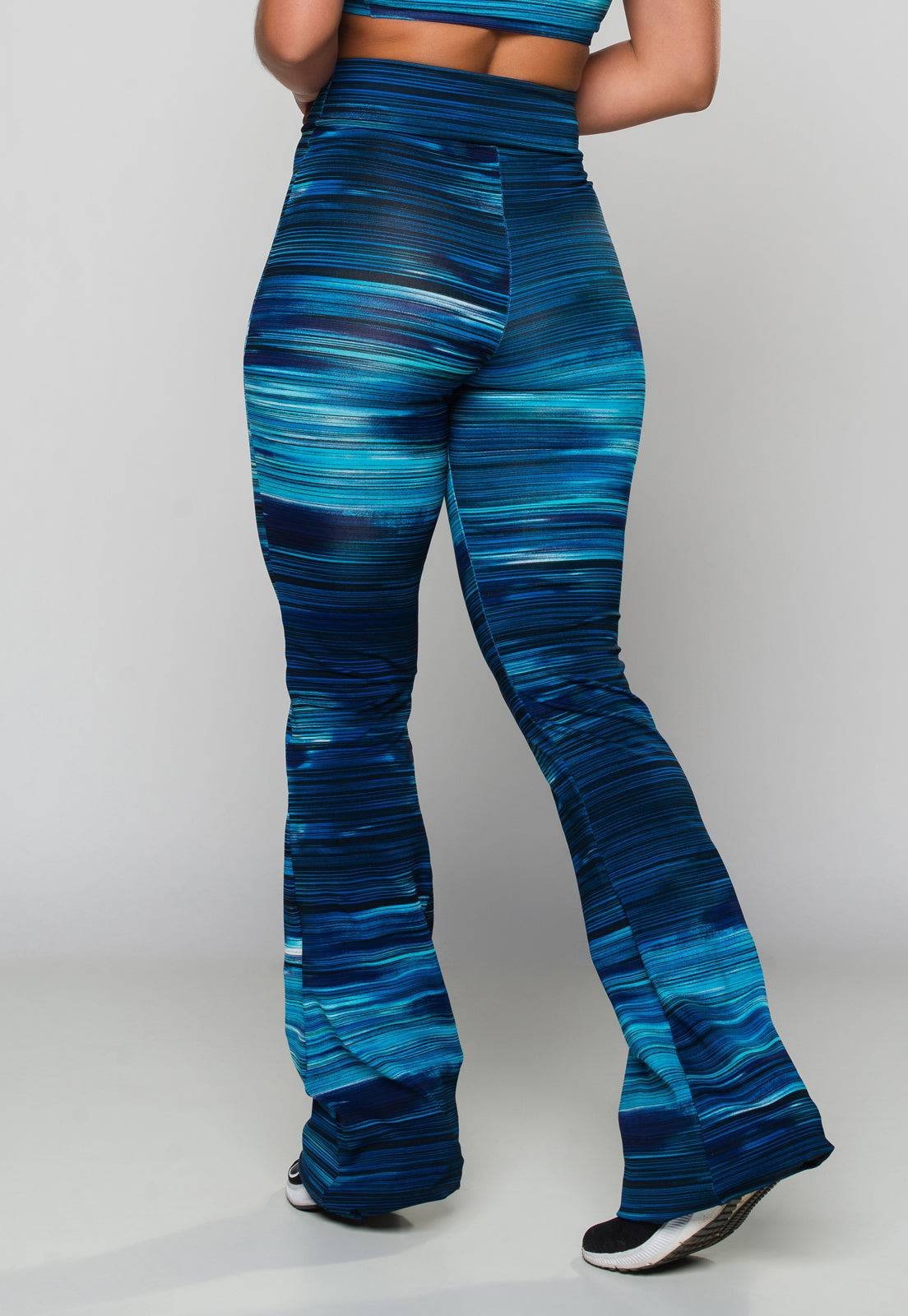 Calça Flare Pantalona Cintura Alta Mandala - MVB MODAS