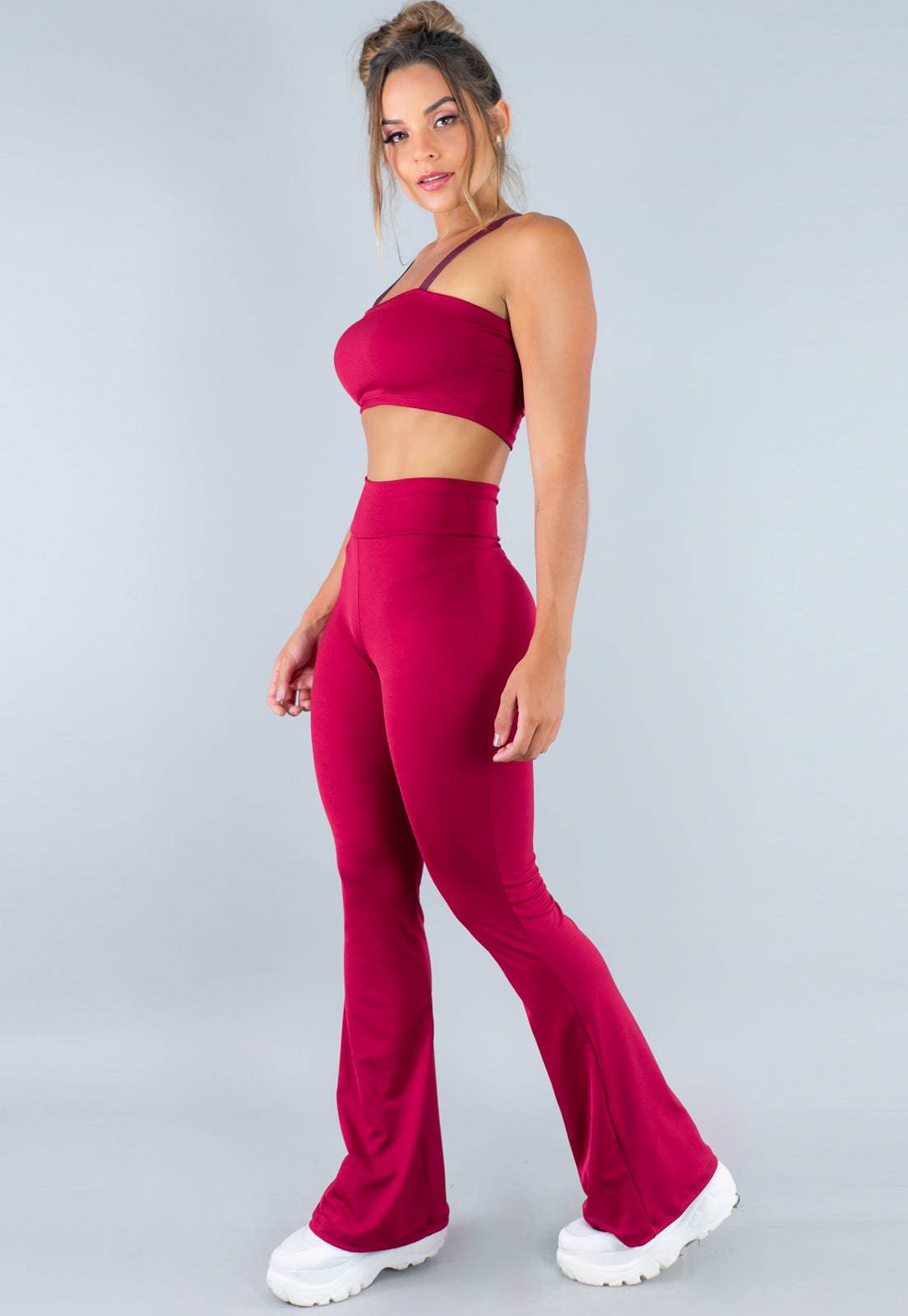 Calça Flare Pantalona Cintura Alta Mandala - MVB MODAS