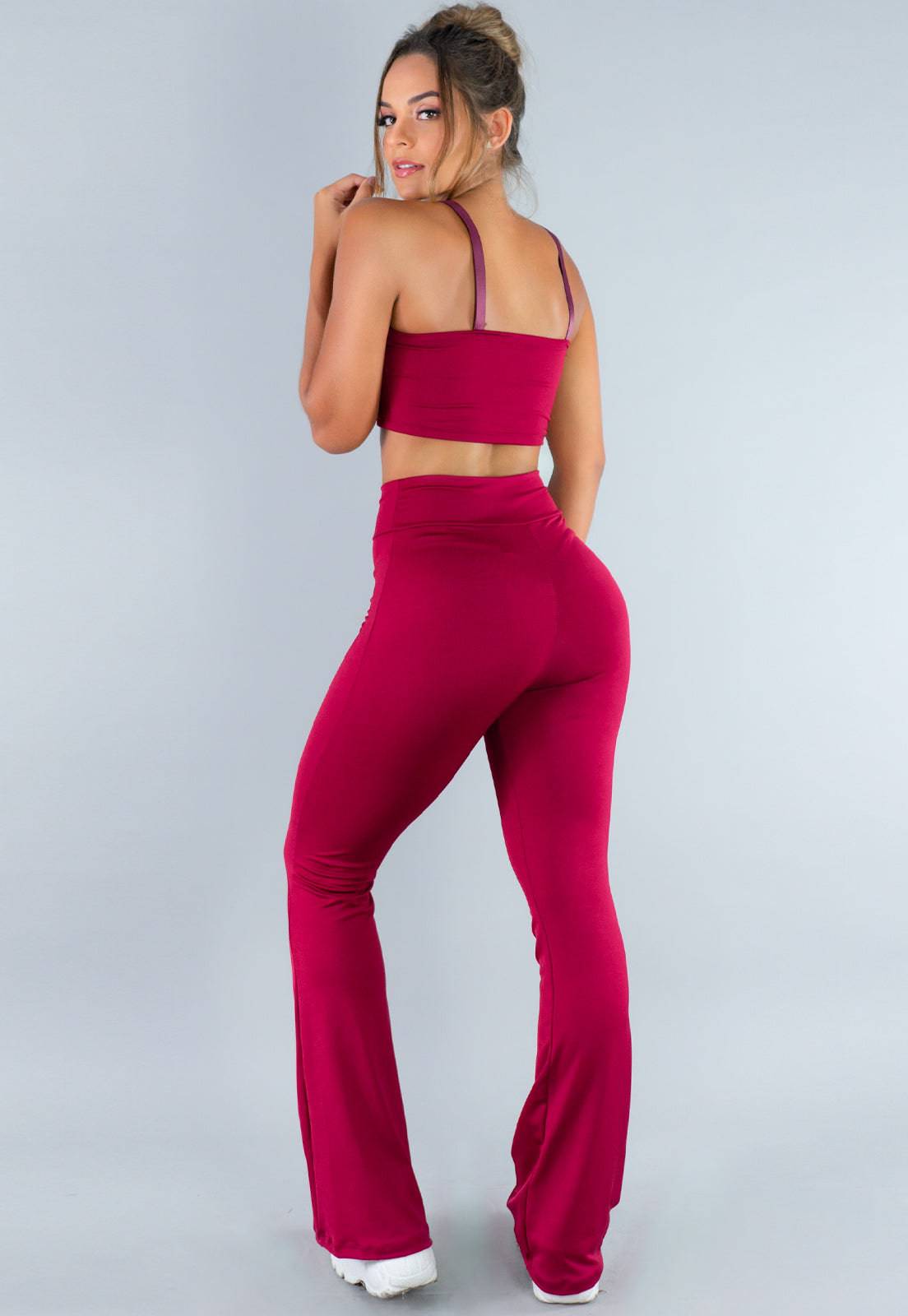 Calça Flare Pantalona Cintura Alta Mandala - MVB MODAS