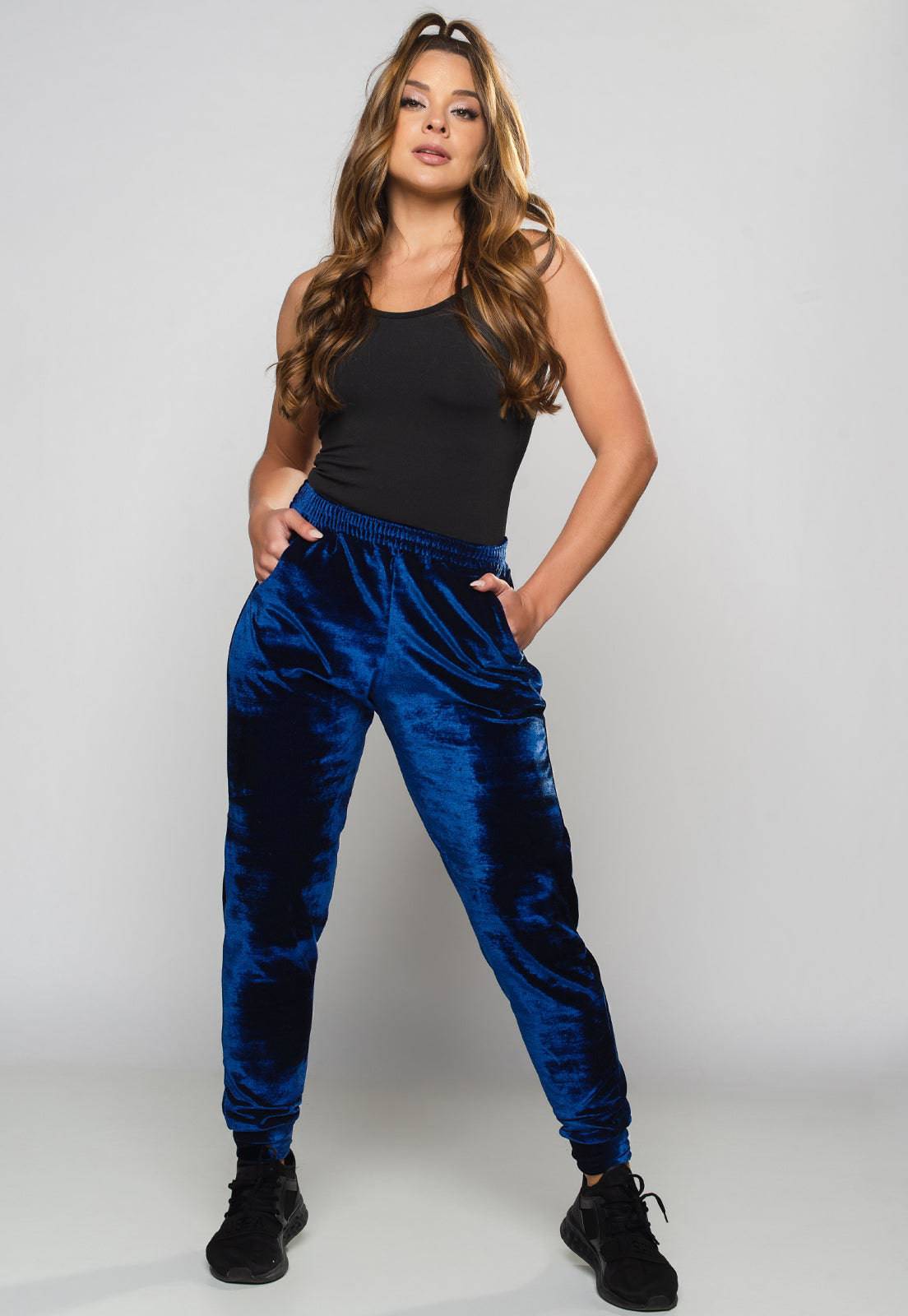 Calça Jogger Veludo Vinho - MVB MODAS