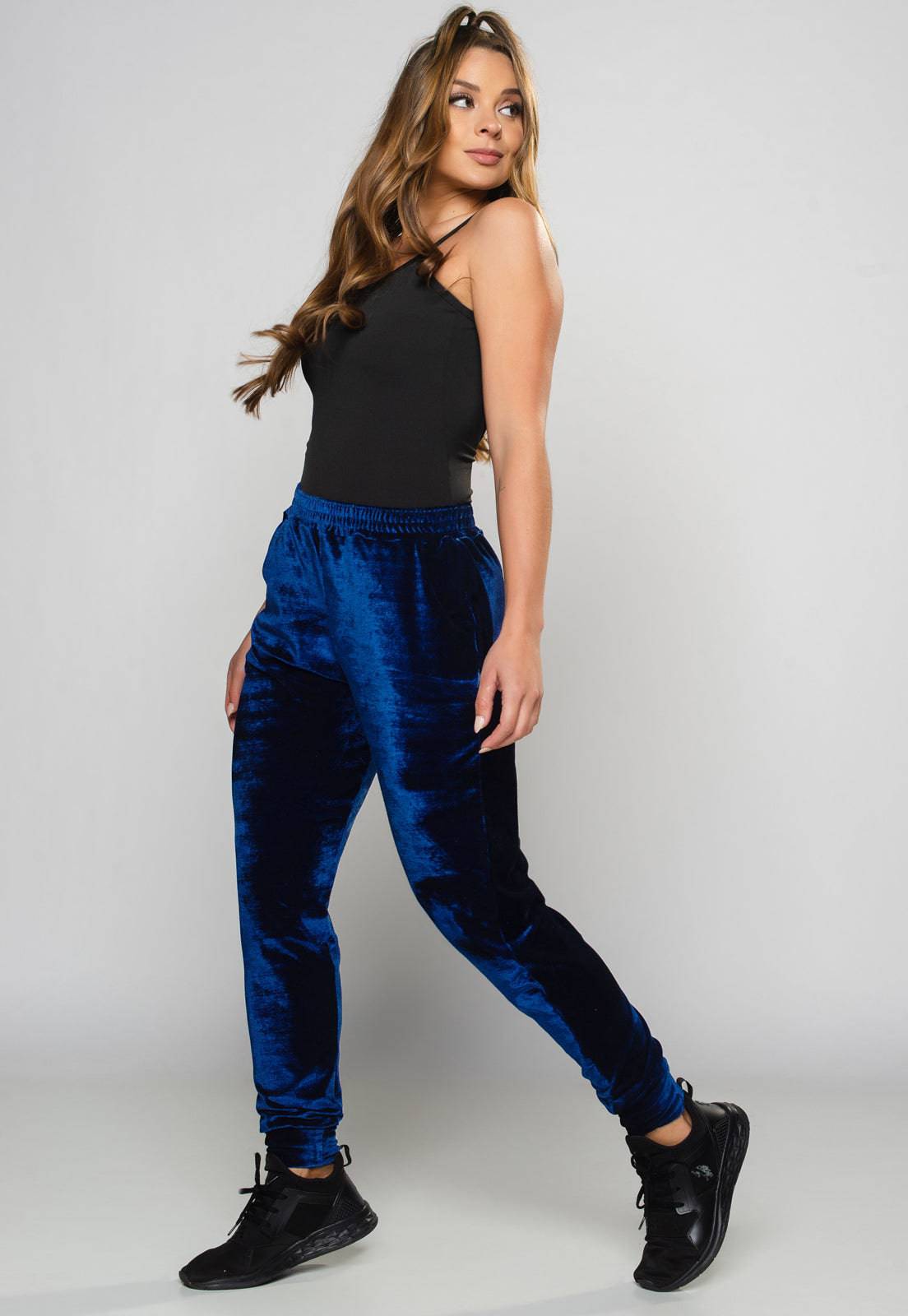 Calça Jogger Veludo Vinho - MVB MODAS