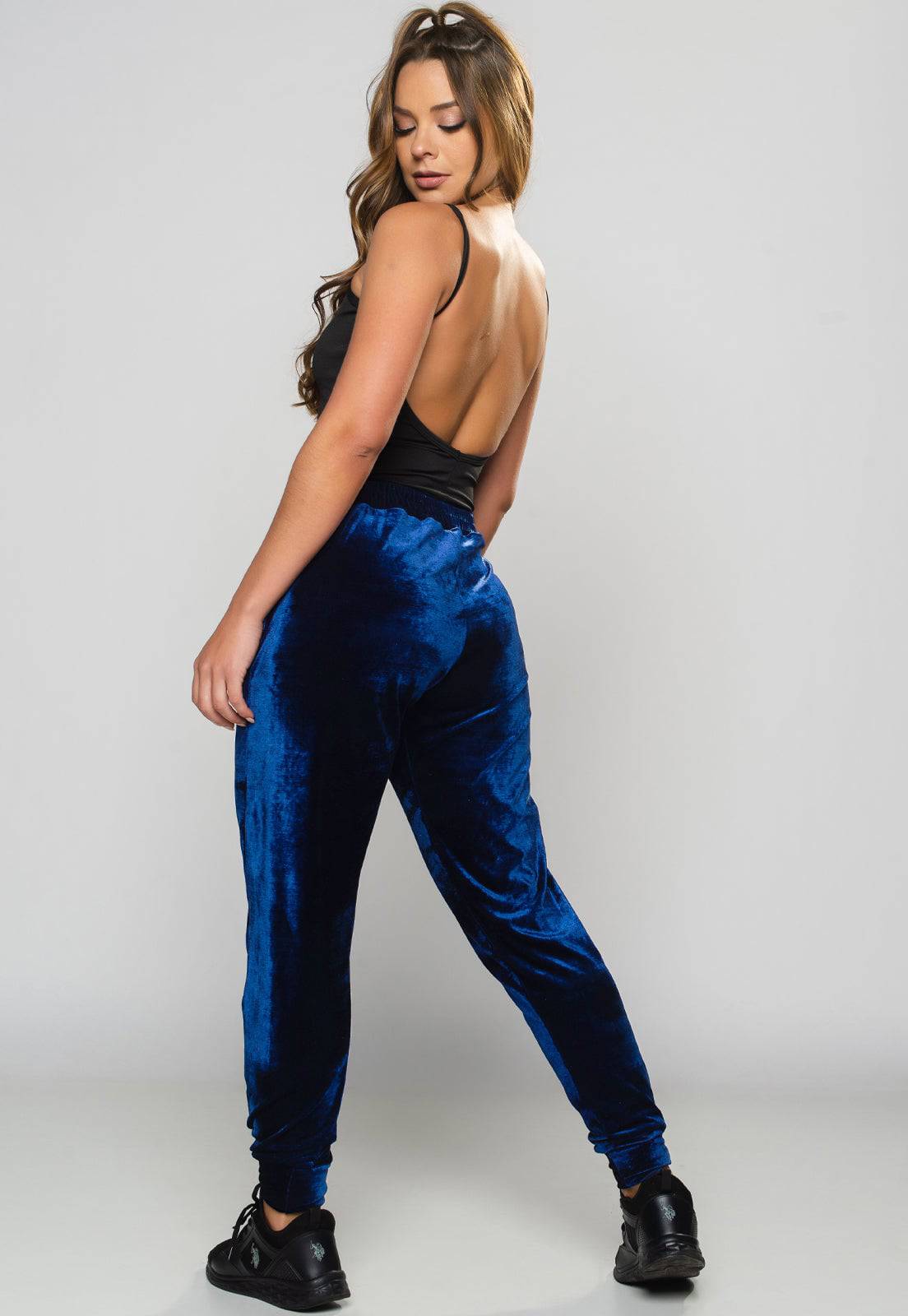 Calça Jogger Veludo Vinho - MVB MODAS