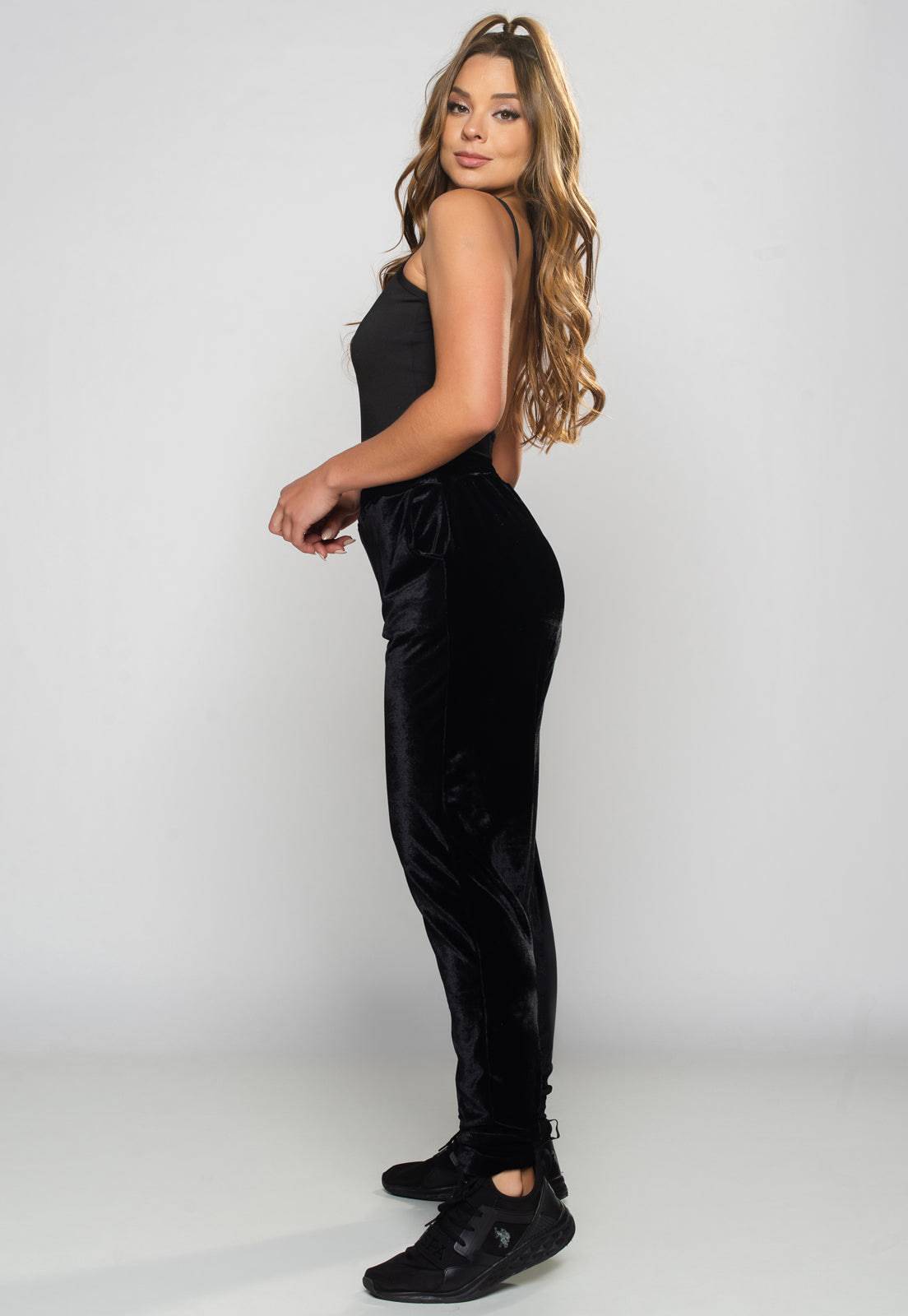 Calça Jogger Veludo Vinho - MVB MODAS