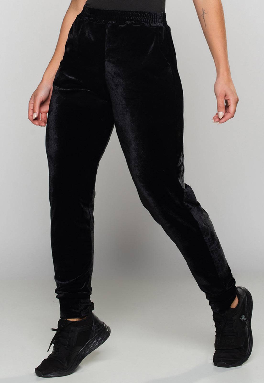 Calça Jogger Veludo Vinho - MVB MODAS