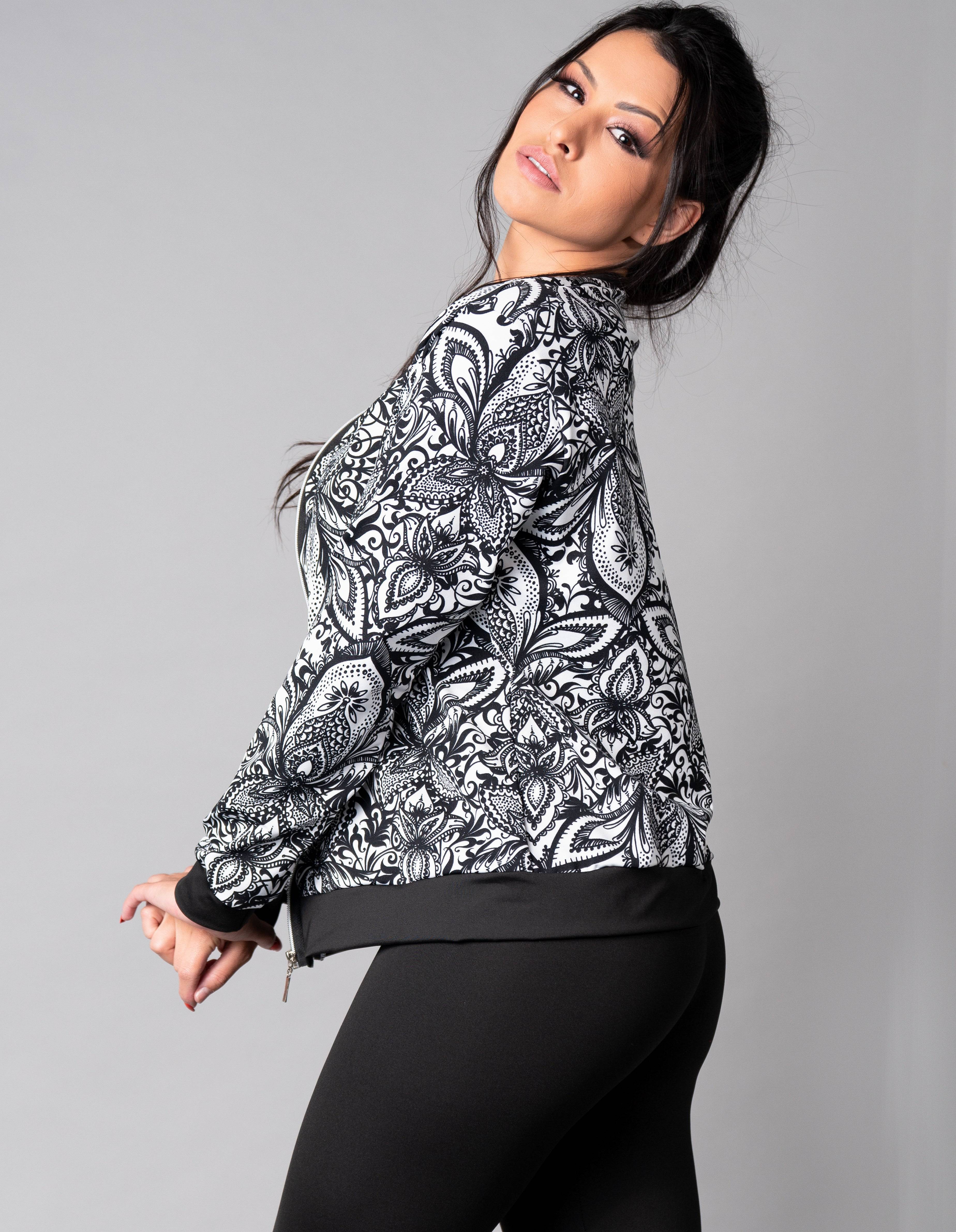 Casaco Jaqueta Suplex Feminino Inverno Mandala - MVB MODAS