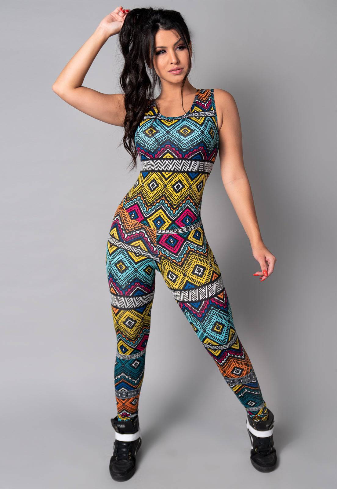 Macacão Longo Costa Nua Étnico - MVB MODAS