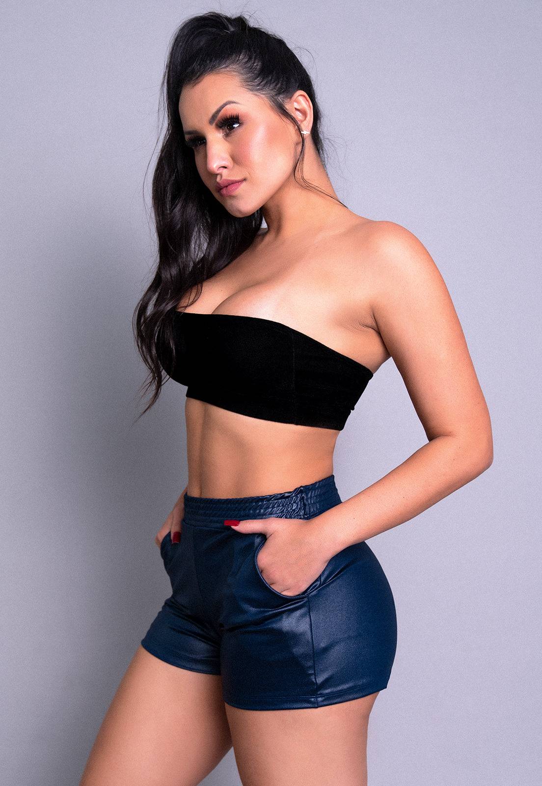 Short Cirrê Azul - MVB MODAS