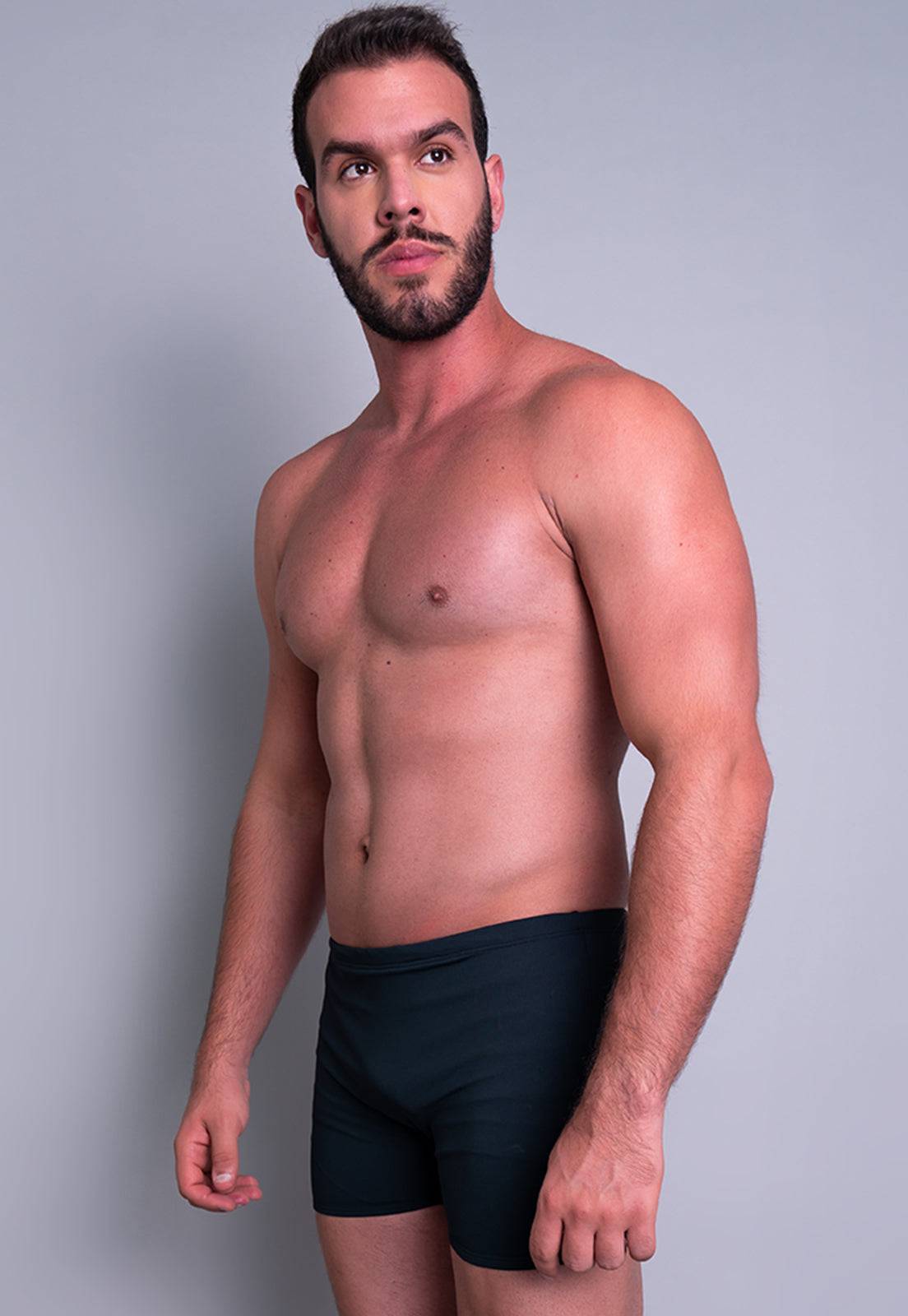 Sunga Boxer Short Lycra Azul - MVB MODAS