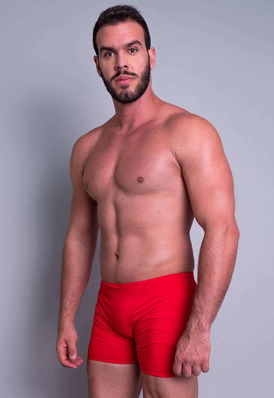 Sunga Boxer Short Lycra Azul - MVB MODAS