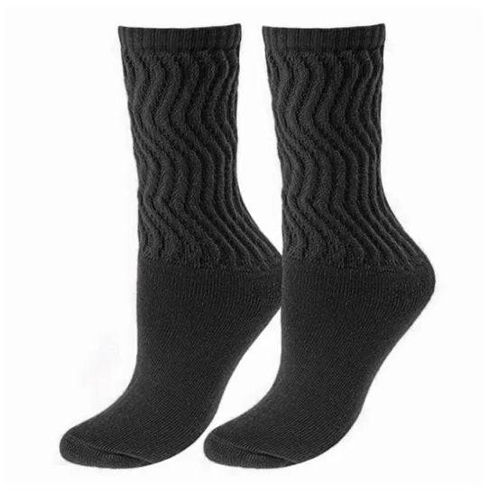 Kit 12 Pares Meias Aeróbicas Pretas Feminina Fitness - MVB MODAS