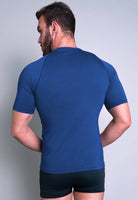 Camisa Térmica Masculina Manga Curta Segunda Pele Preta - MVB MODAS