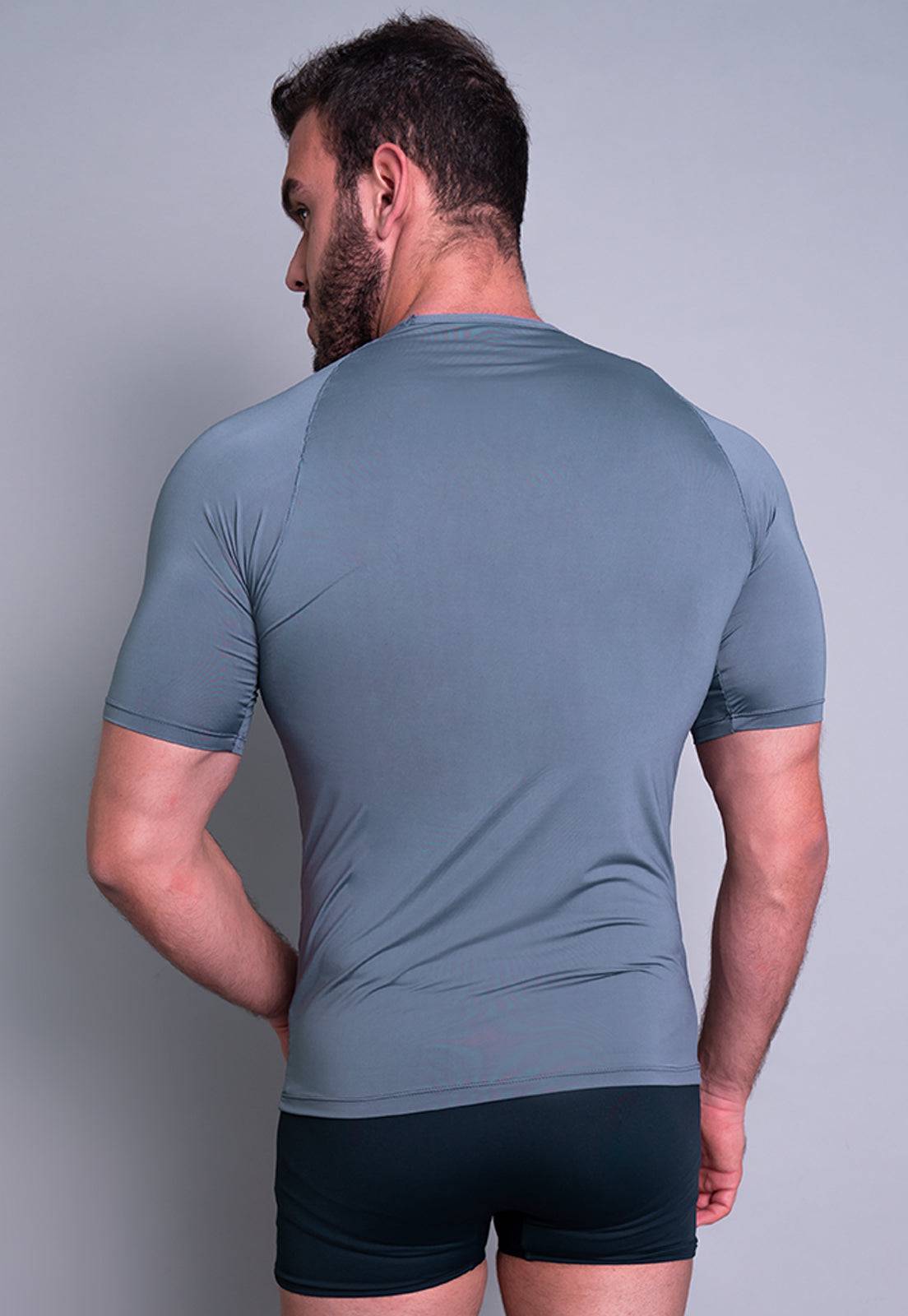 Camisa Térmica Masculina Manga Curta Segunda Pele Preta - MVB MODAS