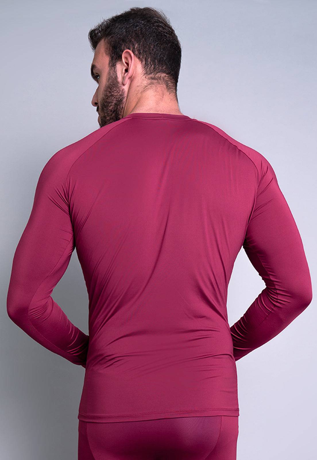 Camisa Térmica Masculina Segunda Pele Proteção Uv 50+ Cinza - MVB MODAS